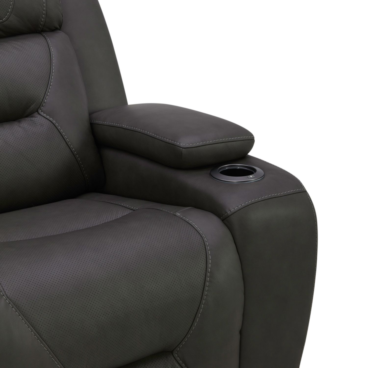 Chapman Power Reclining Leather Set | Alpine Gray or Coal