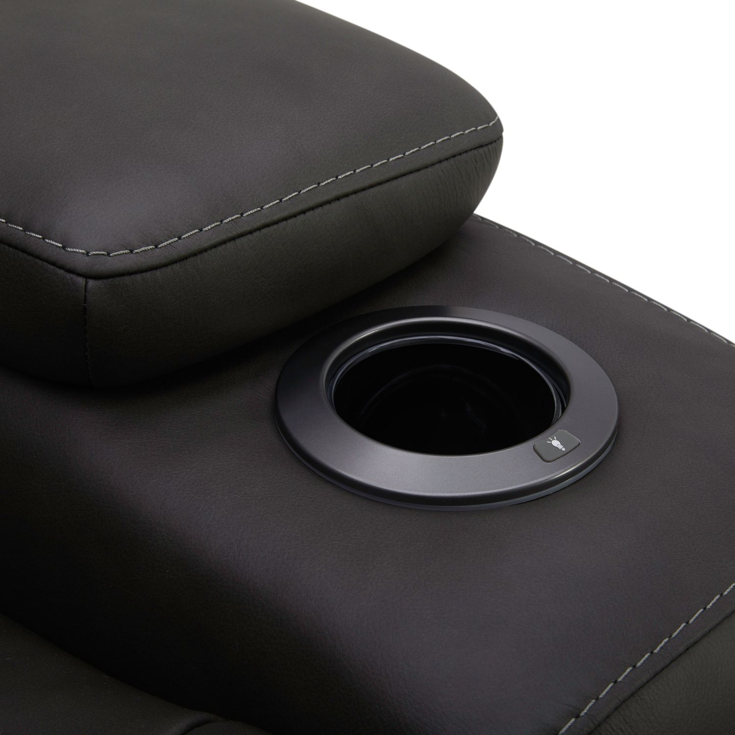 Chapman Leather Power Reclining Loveseat w/Console & USB Chargers