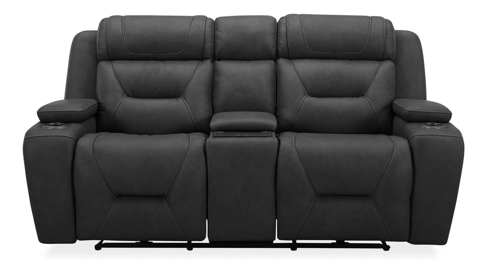 Chapman Leather Power Reclining Set | Alpine Coal Black