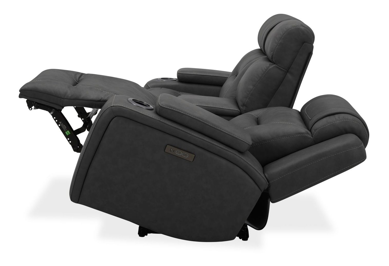 Chapman Power Reclining Leather Set | Alpine Gray or Coal