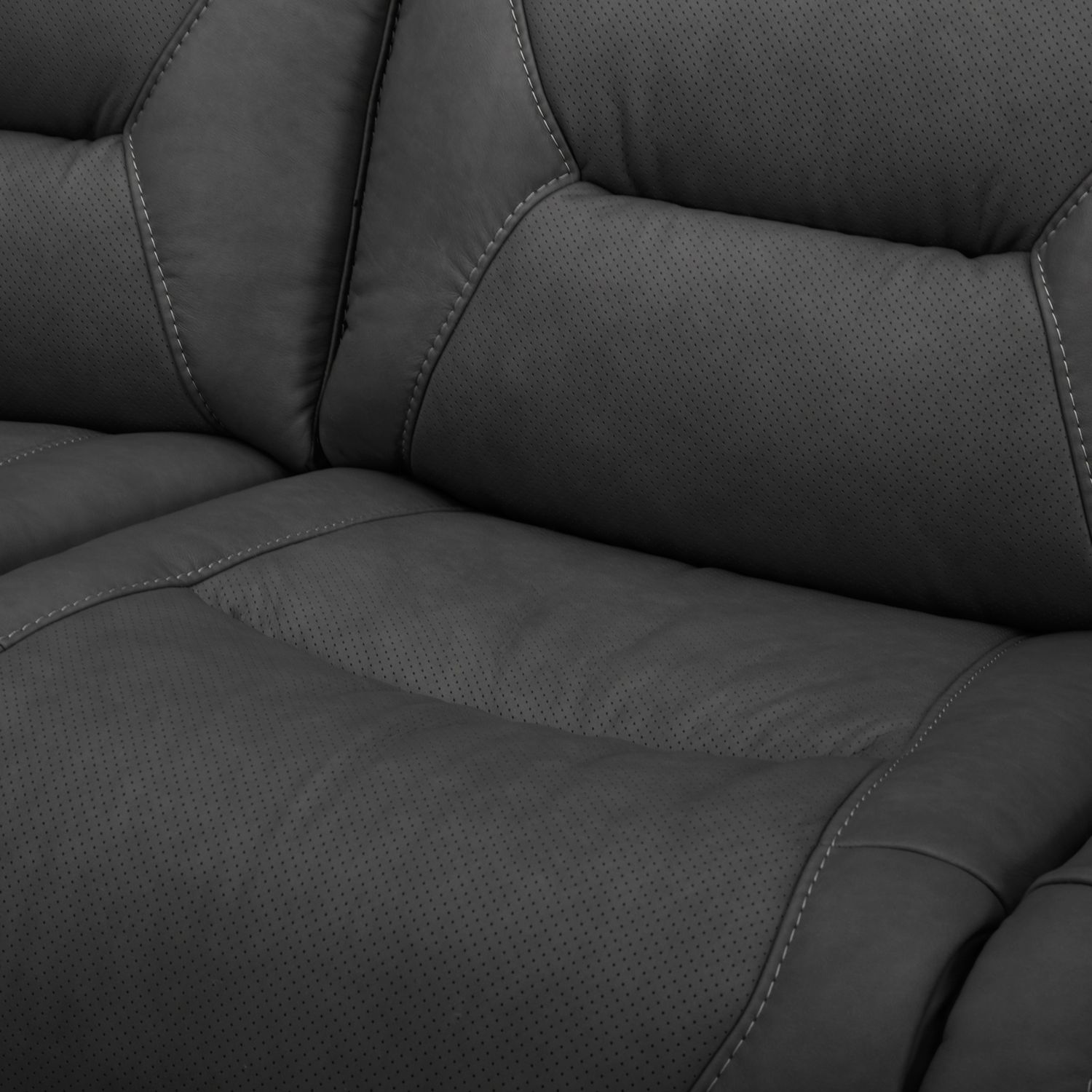 Chapman Power Reclining Leather Set | Alpine Gray or Coal
