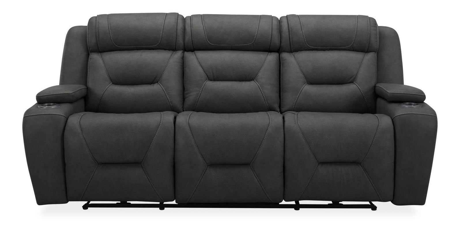 Chapman Leather Power Reclining Set | Alpine Coal Black