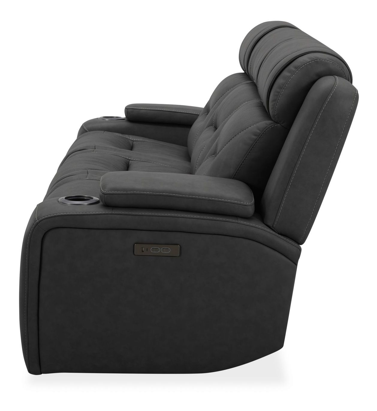 Chapman Leather Power Reclining Set | Alpine Coal Black