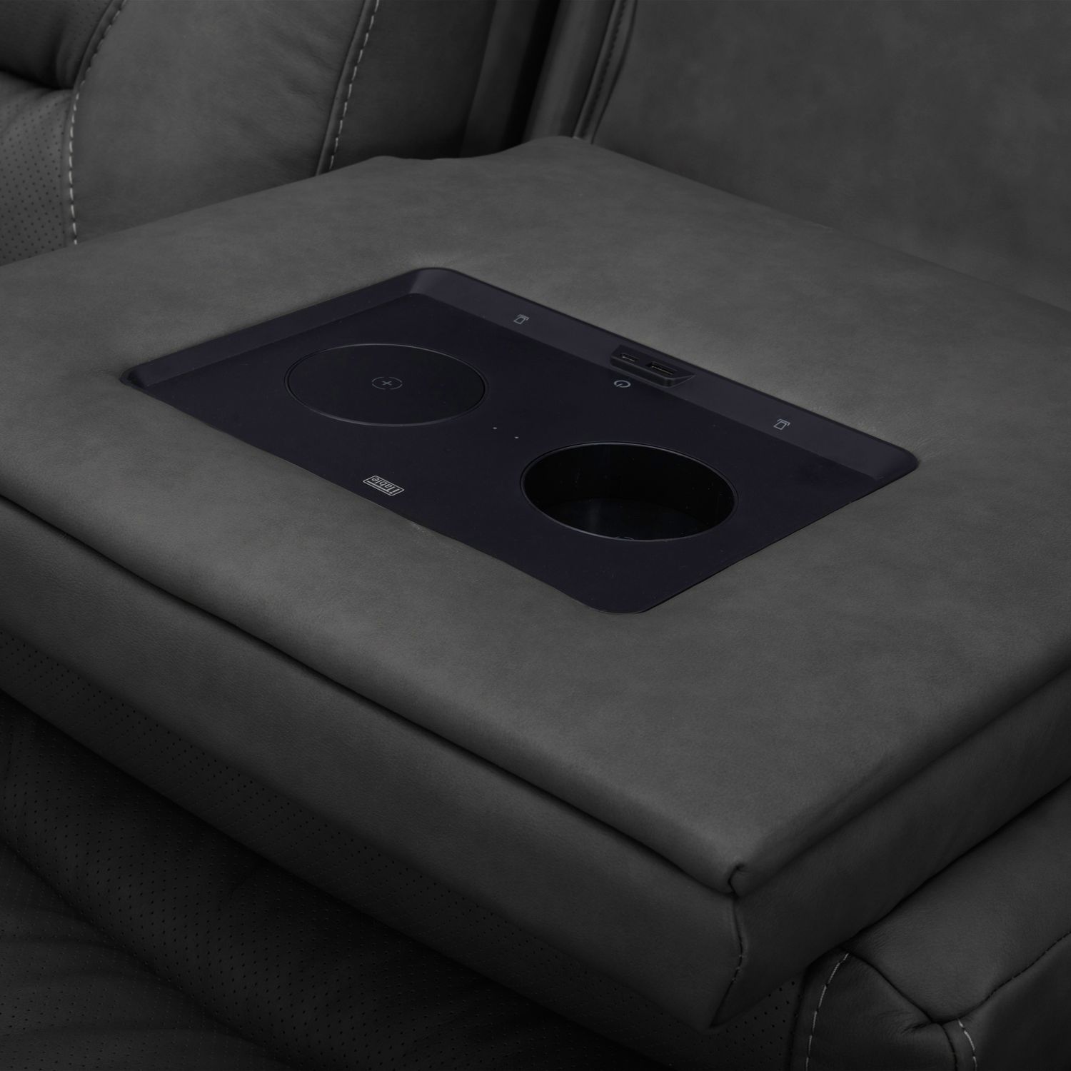 Chapman Leather Power Reclining Set | Alpine Coal Black