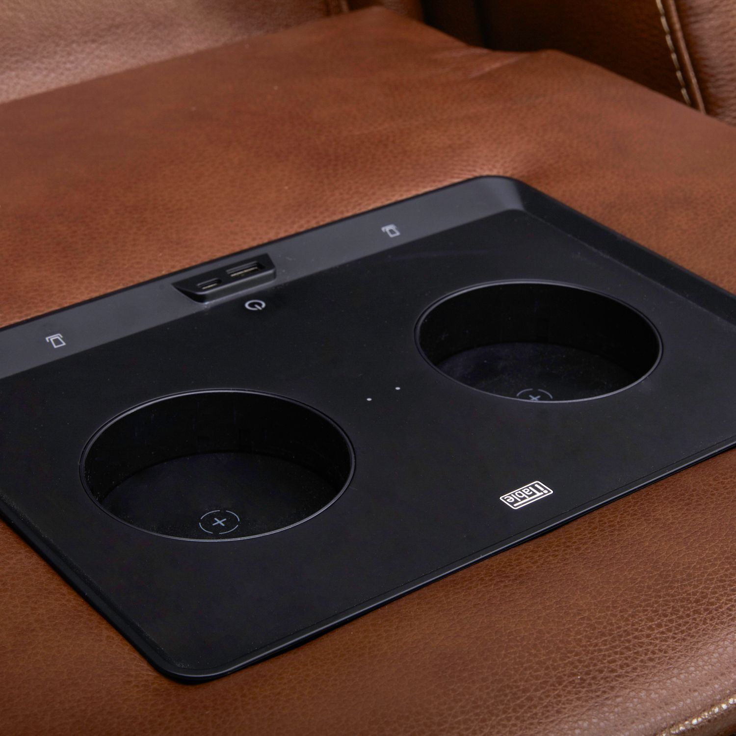 Caswell Leather Power Reclining Sofa w/USB Chargers