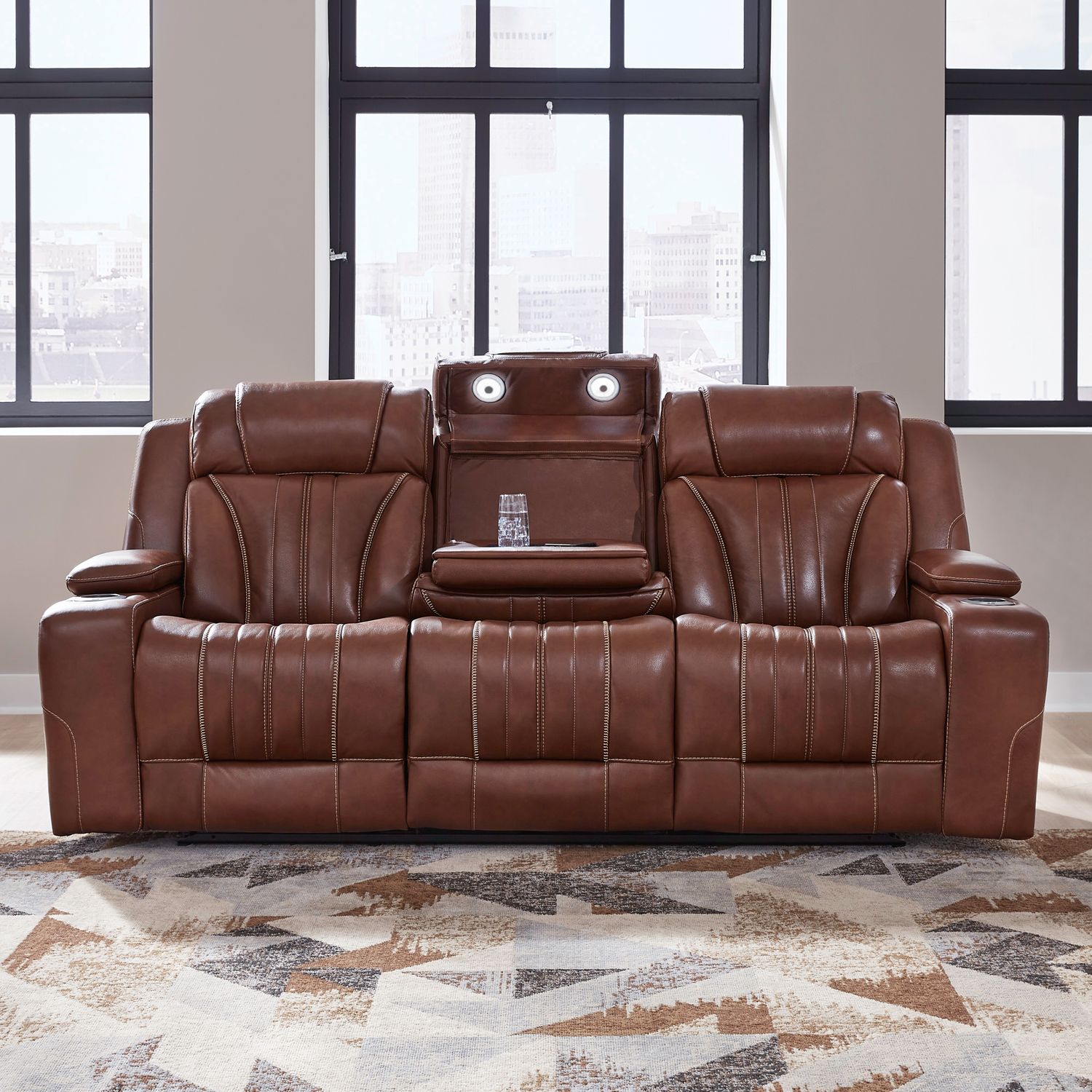 Caswell Leather Power Reclining Set | Zero Gravity & Bluetooth