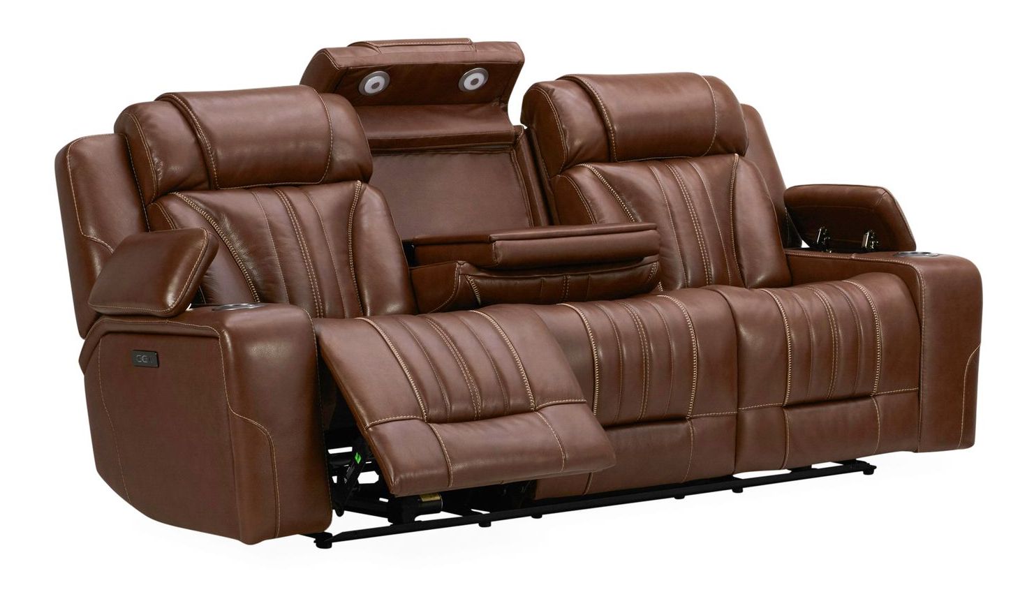 Caswell Leather Power Reclining Set | Zero Gravity & Bluetooth