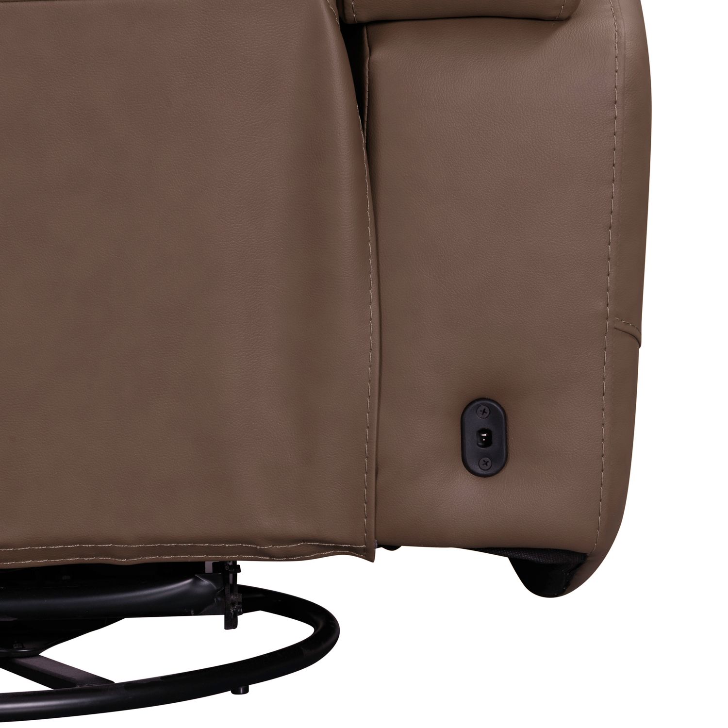 Beckham Leather Swivel Power Recliner w/USB Chargers