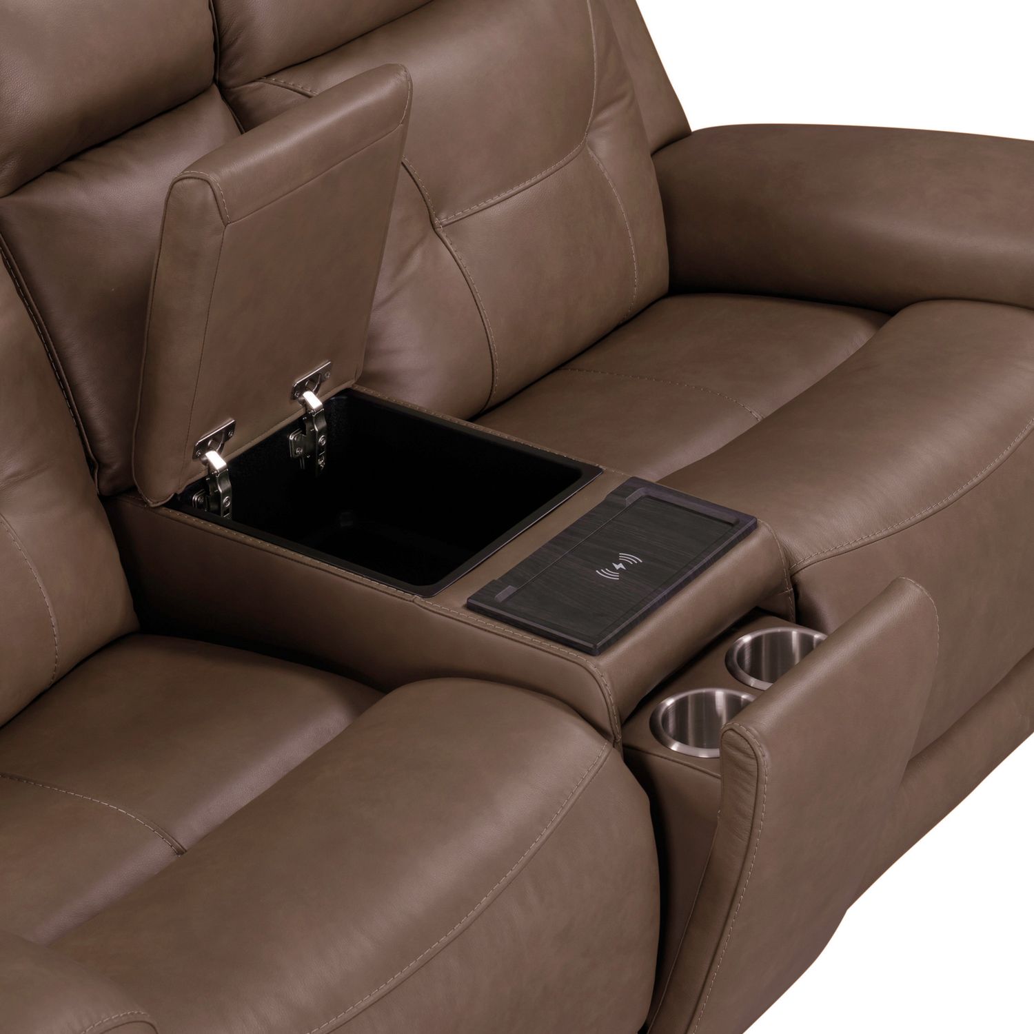 Beckham Leather Power Reclining Sofa w/USB Chargers