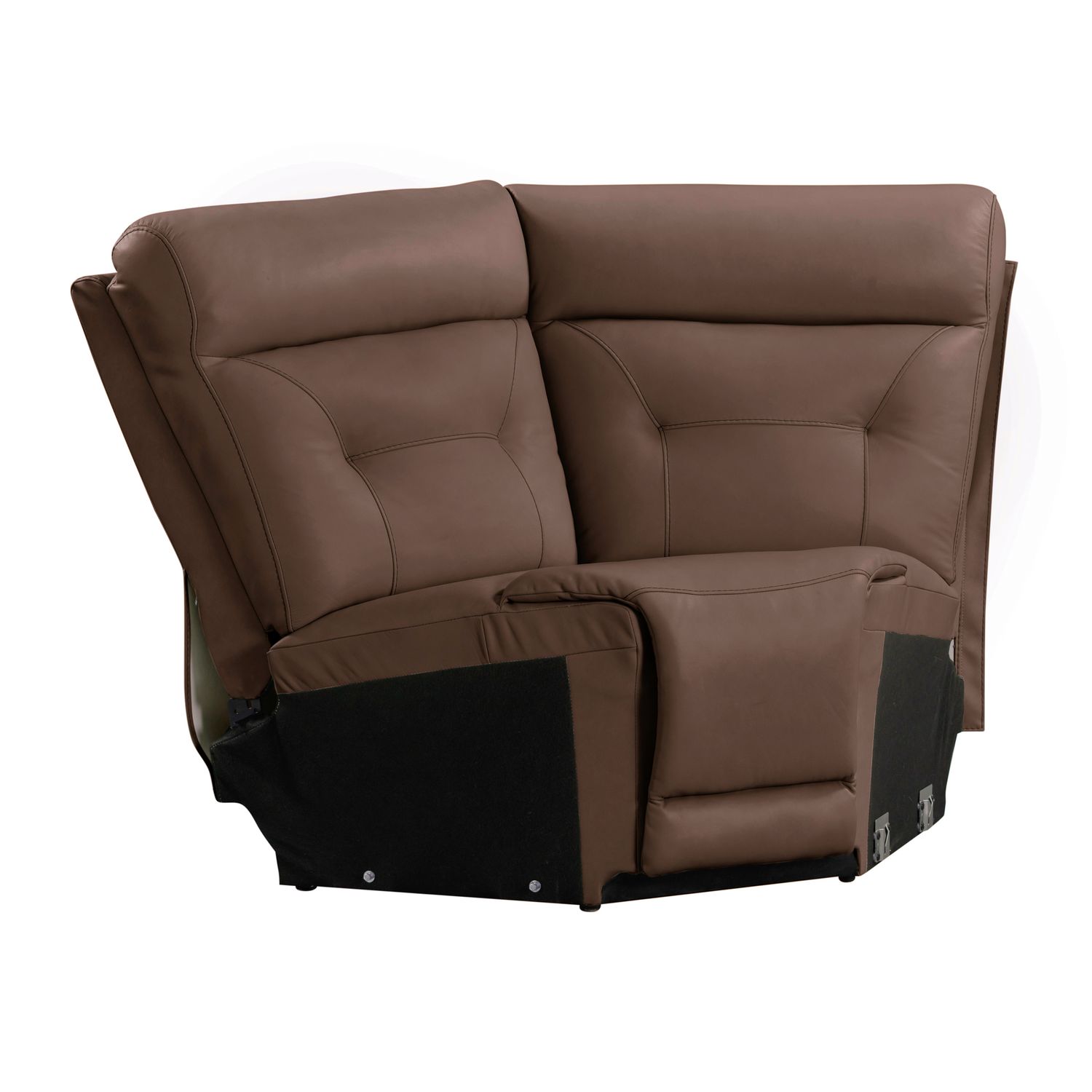 Beckham Leather 7-Piece Power Reclining Sectional w/USB Chargers