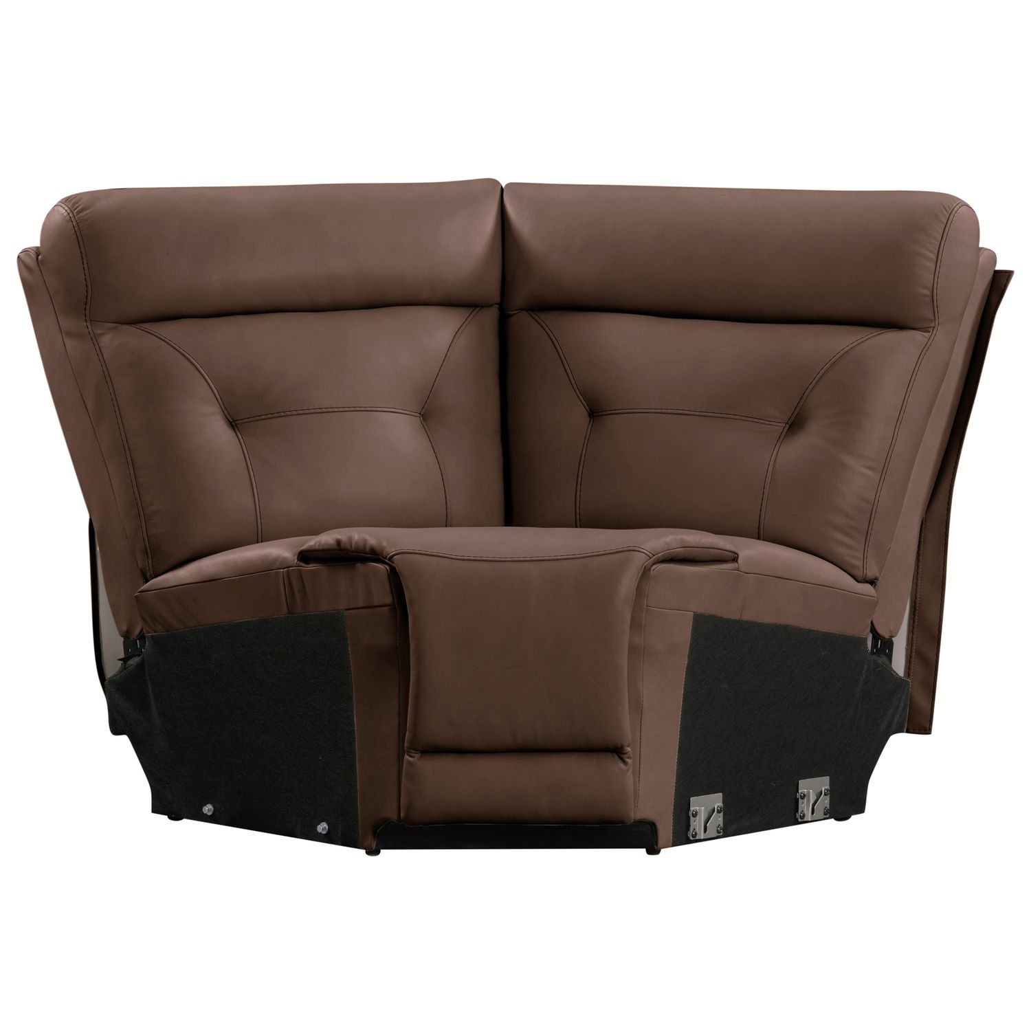 Beckham Leather 6-Piece Power Reclining Sectional w/USB Chargers