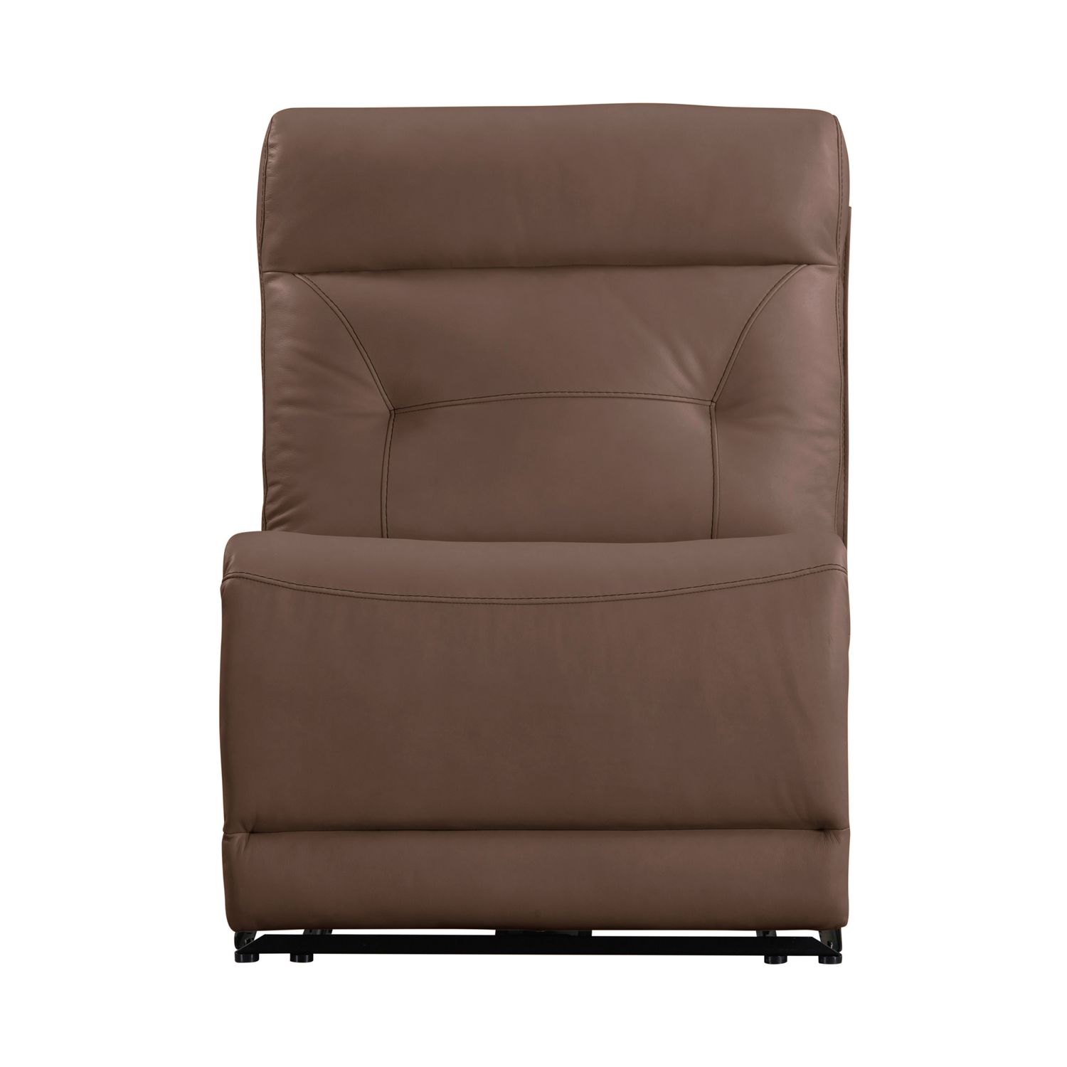 Beckham Leather 6-Piece Power Reclining Sectional w/USB Chargers