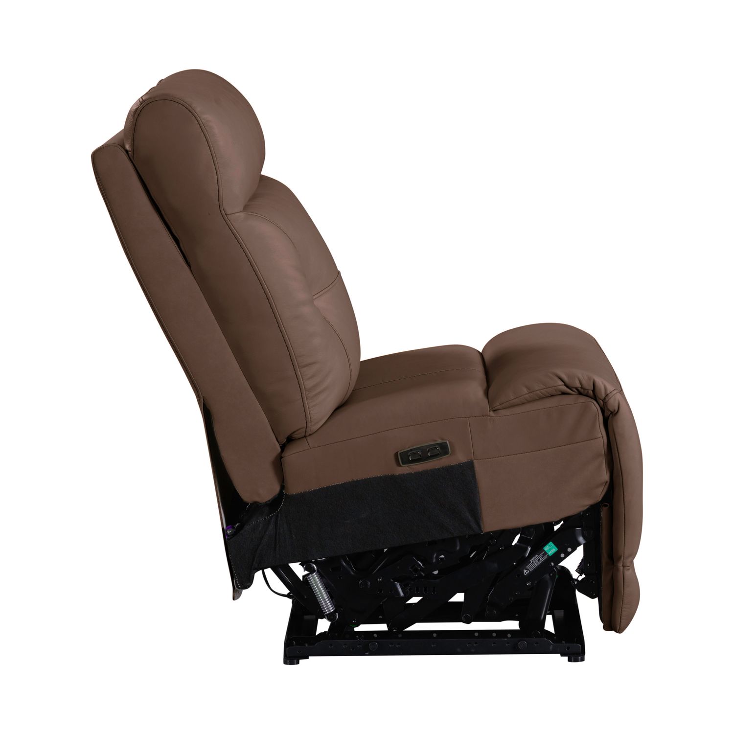 Beckham Leather 6-Piece Power Reclining Sectional w/USB Chargers