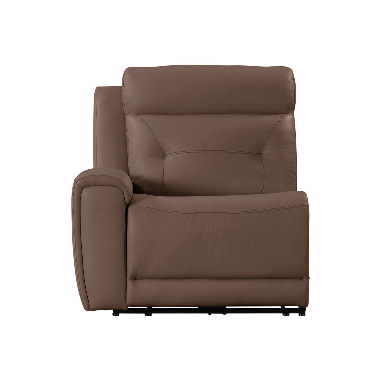 Beckham Leather 6-Piece Power Reclining Sectional w/USB Chargers