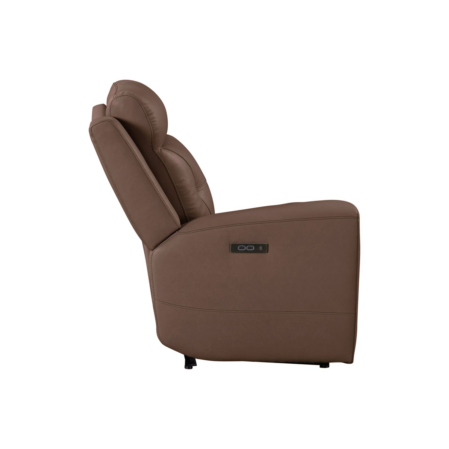 Beckham Leather 7-Piece Power Reclining Sectional w/USB Chargers