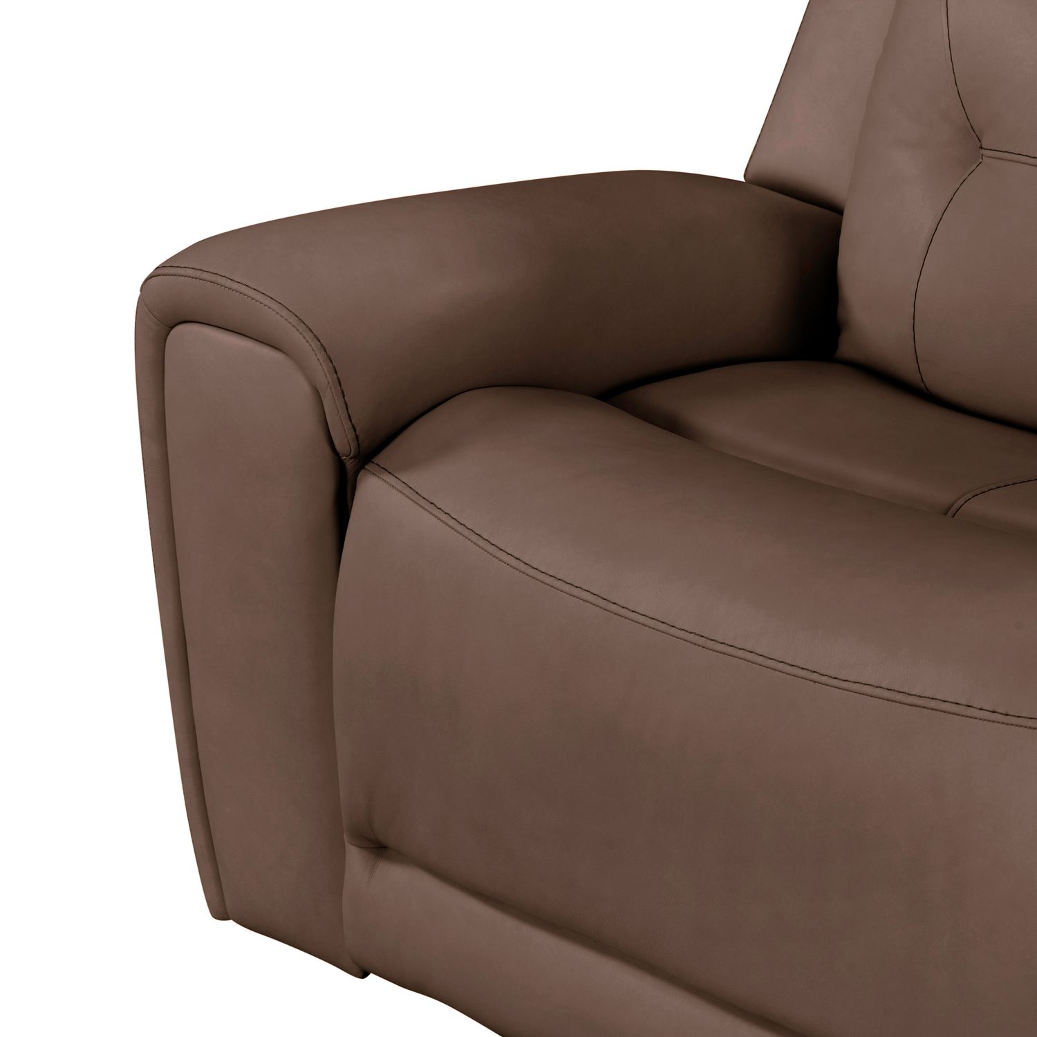 Beckham Leather 6-Piece Power Reclining Sectional w/USB Chargers