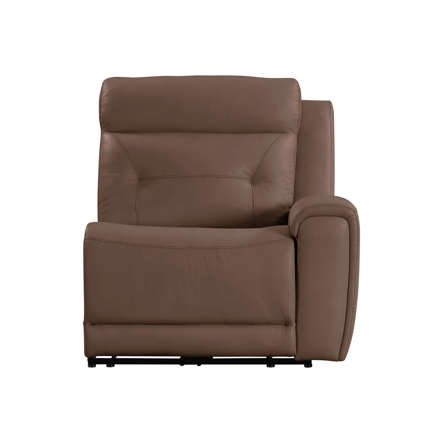 Beckham Leather 6-Piece Power Reclining Sectional w/USB Chargers
