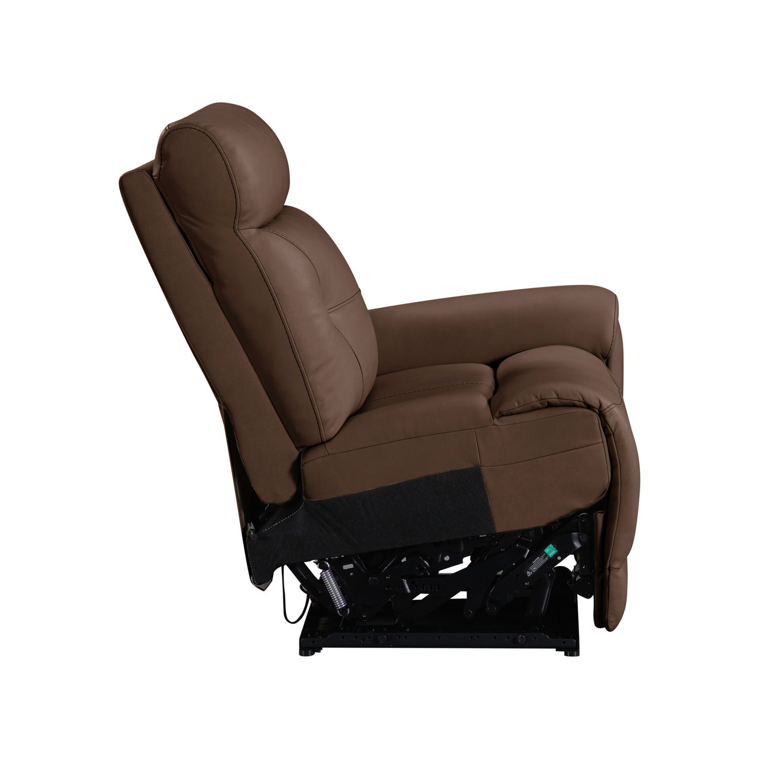 Beckham Leather 6-Piece Power Reclining Sectional w/USB Chargers
