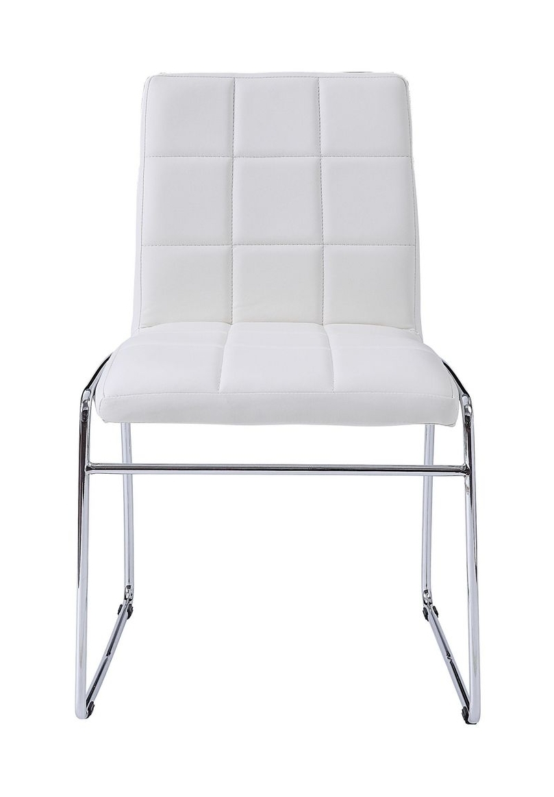 Gordie Leatherette Sled Side Chair