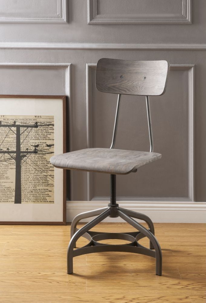 Jonquil Wood/Metal Swivel Side Chair