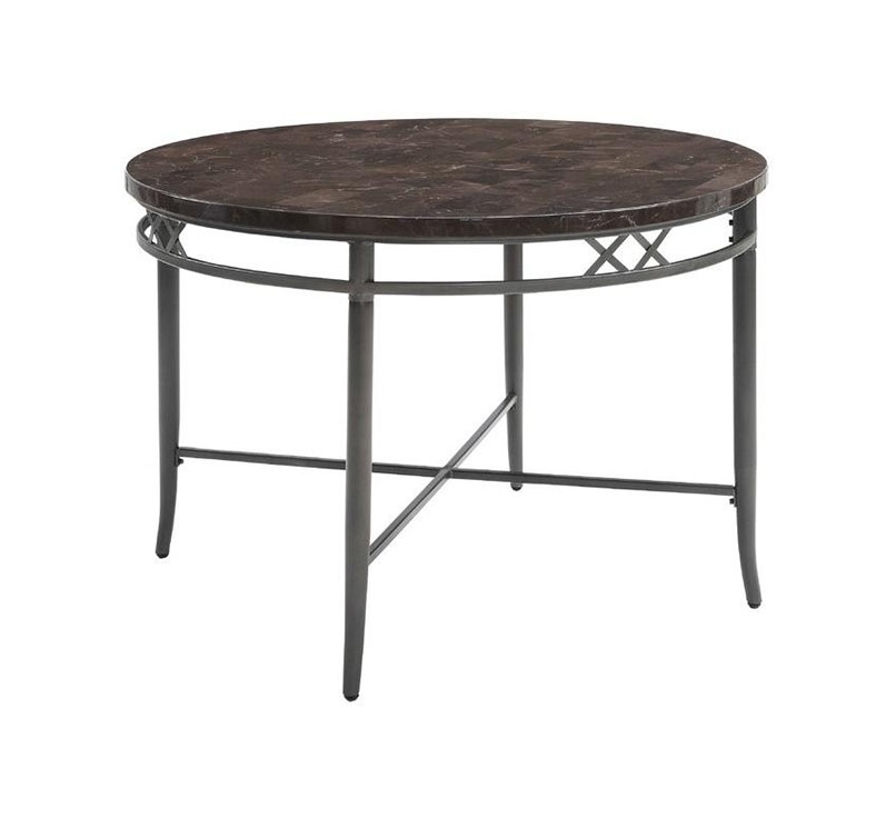 Burnett Marble/Metal Dining Set