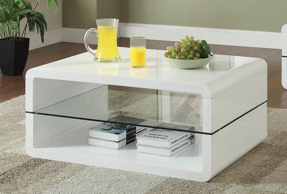 Elana Rectangle 2-shelf Coffee Table
