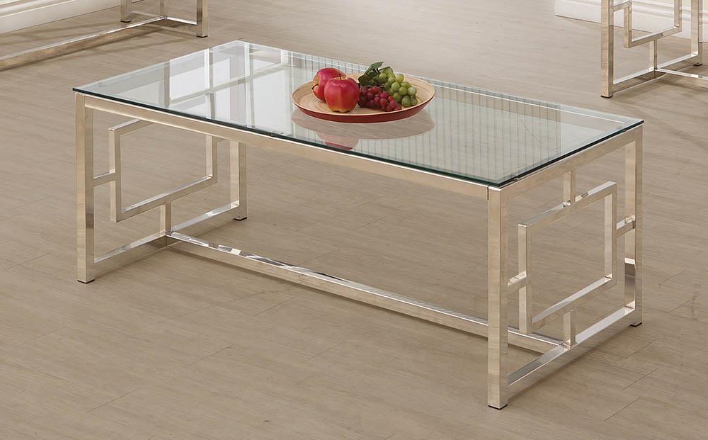 Merced Rectangle Glass Top Coffee Table