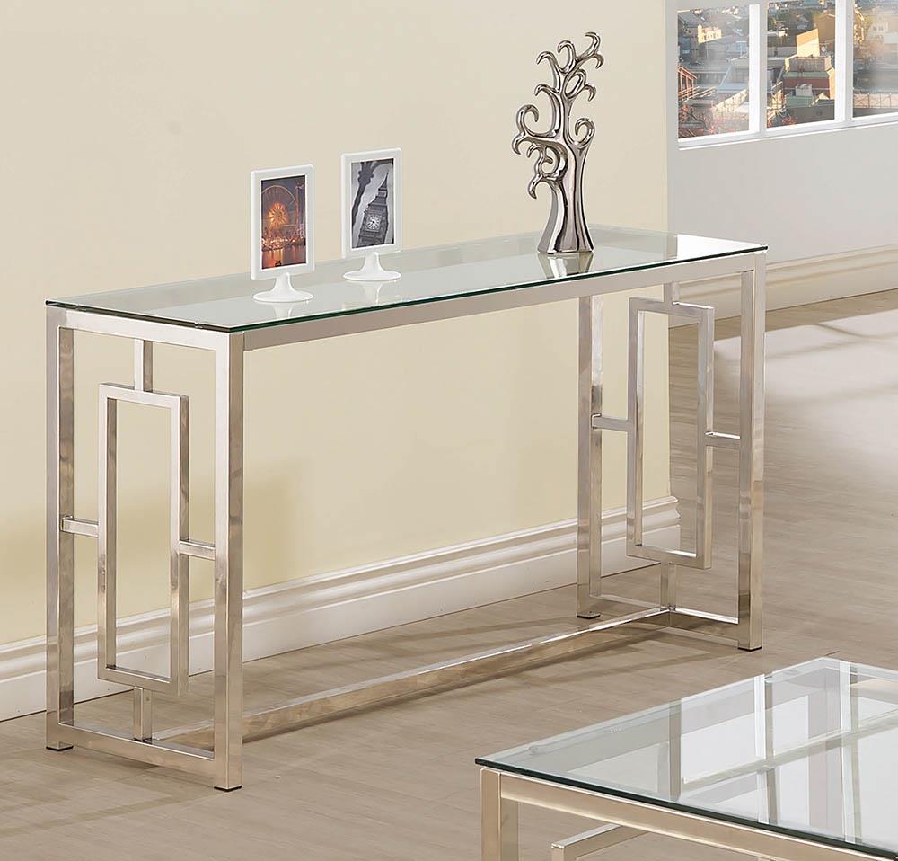 Merced Rectangle Glass Top Sofa Table