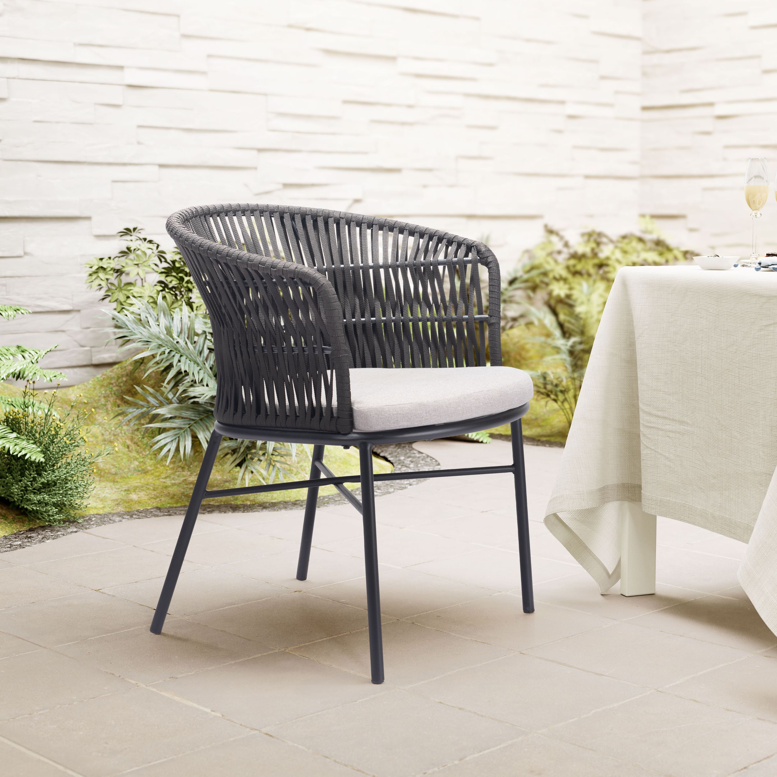 Freycinet Polyester/Steel Outdoor Dining Chair