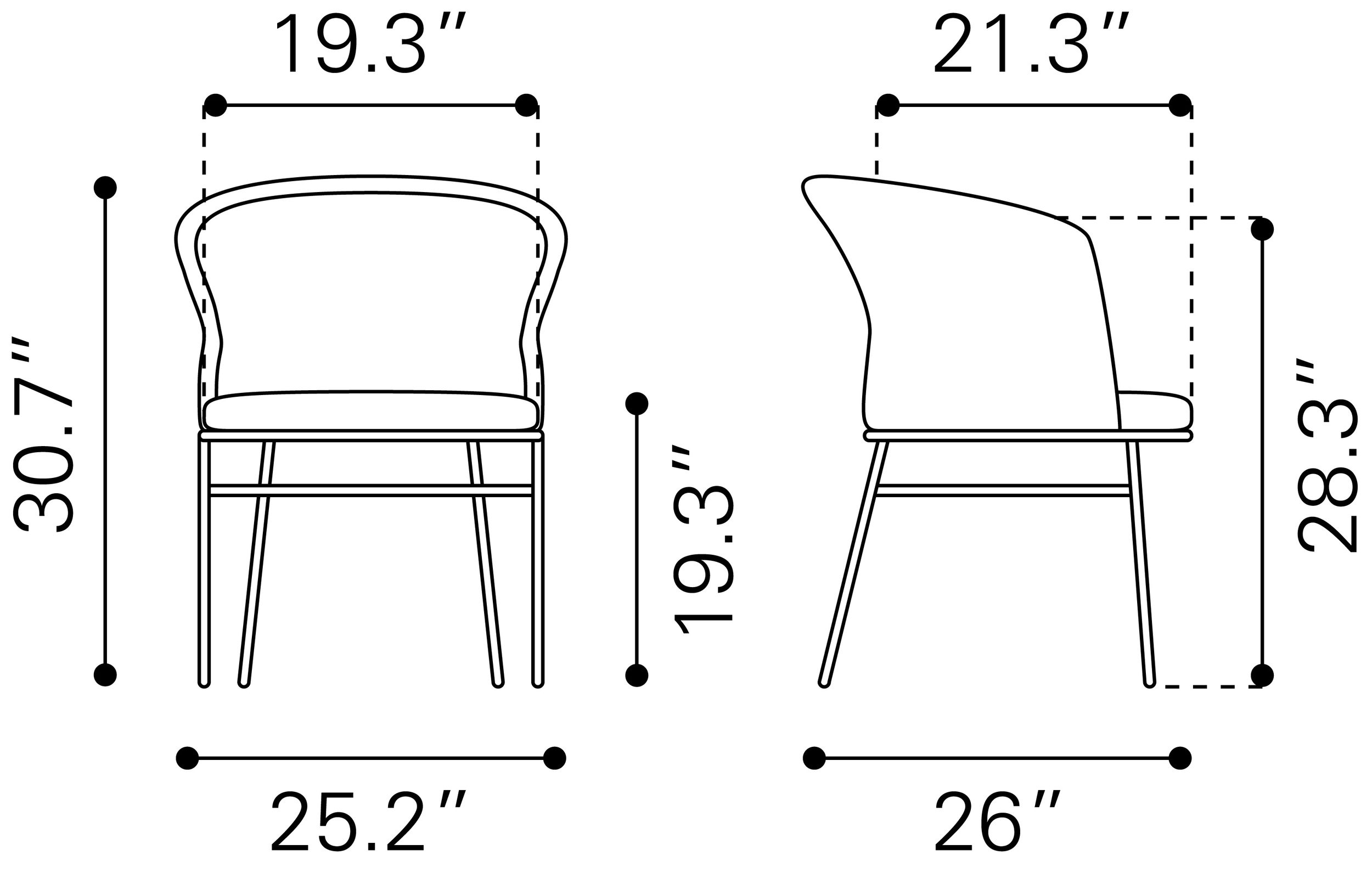 Freycinet Polyester/Steel Outdoor Dining Chair