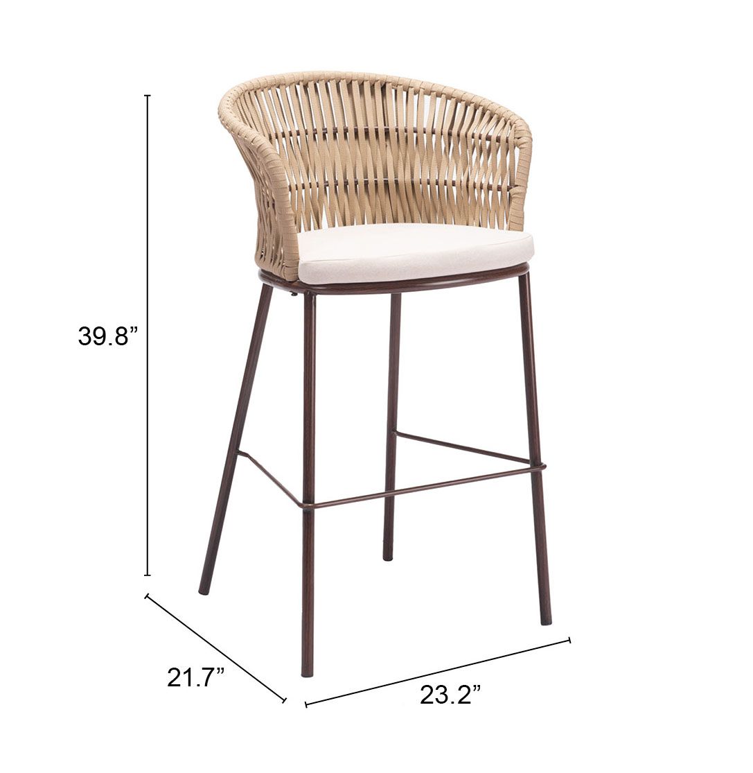 Freycinet Polyester/Steel Outdoor Barstool