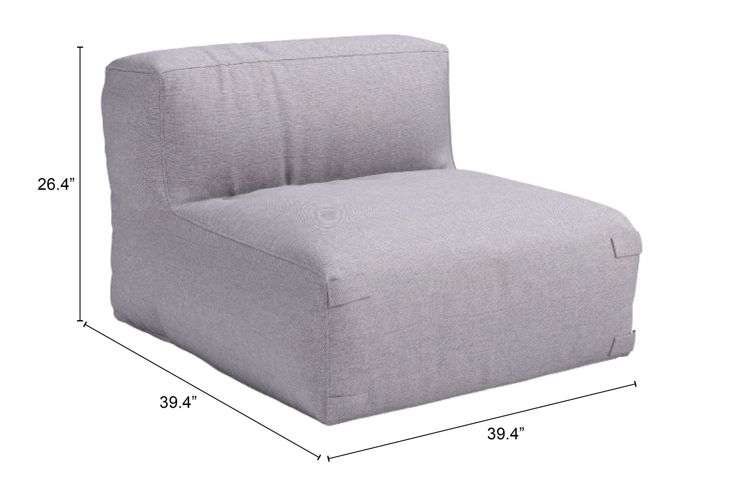 Luanda Olefin Modular Outdoor Middle Chair