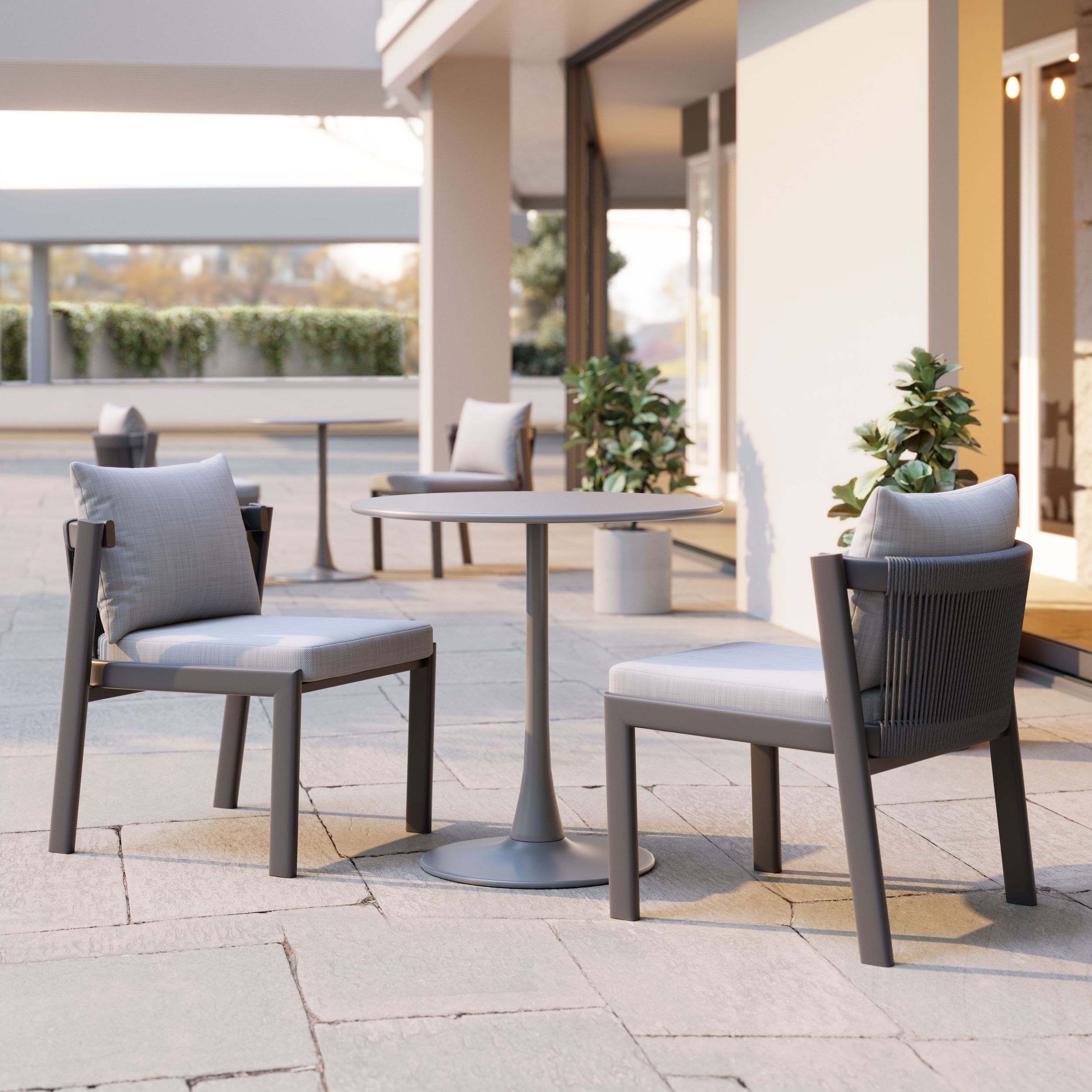 Horizon Olefin/Aluminum Outdoor Dining Chair