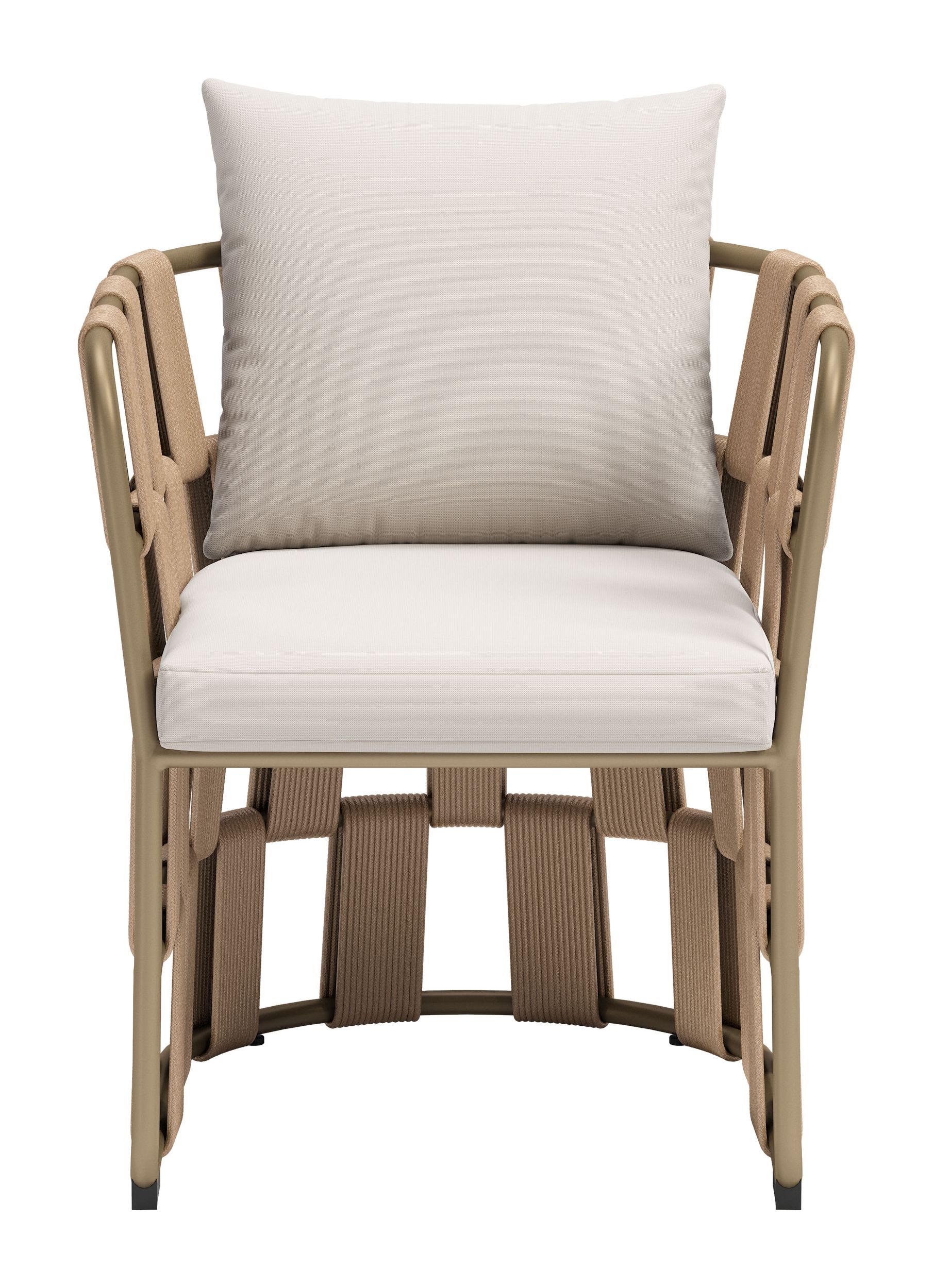 Quadrat Olefin/Aluminum Outdoor Dining Chair
