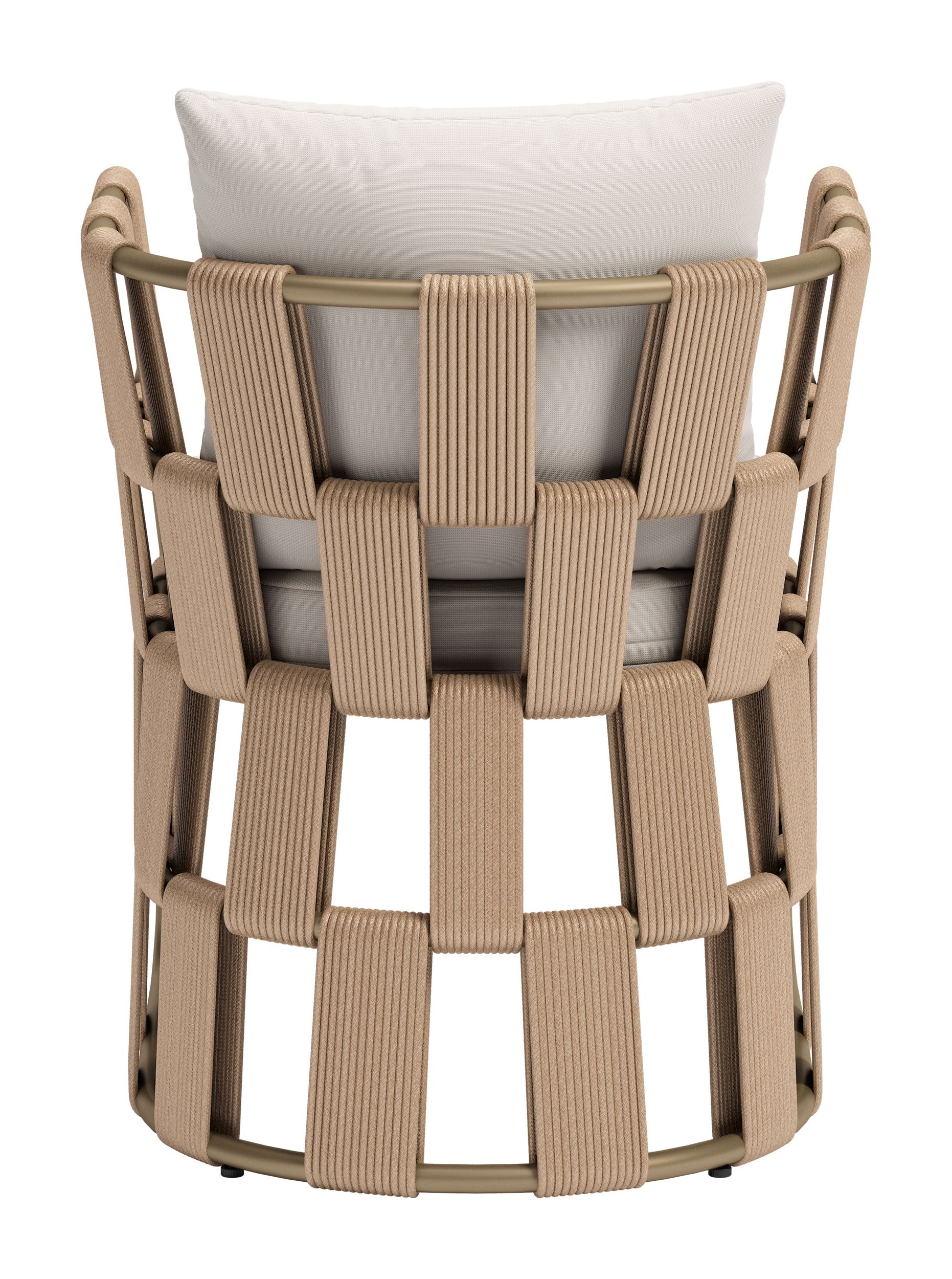 Quadrat Olefin/Aluminum Outdoor Dining Chair