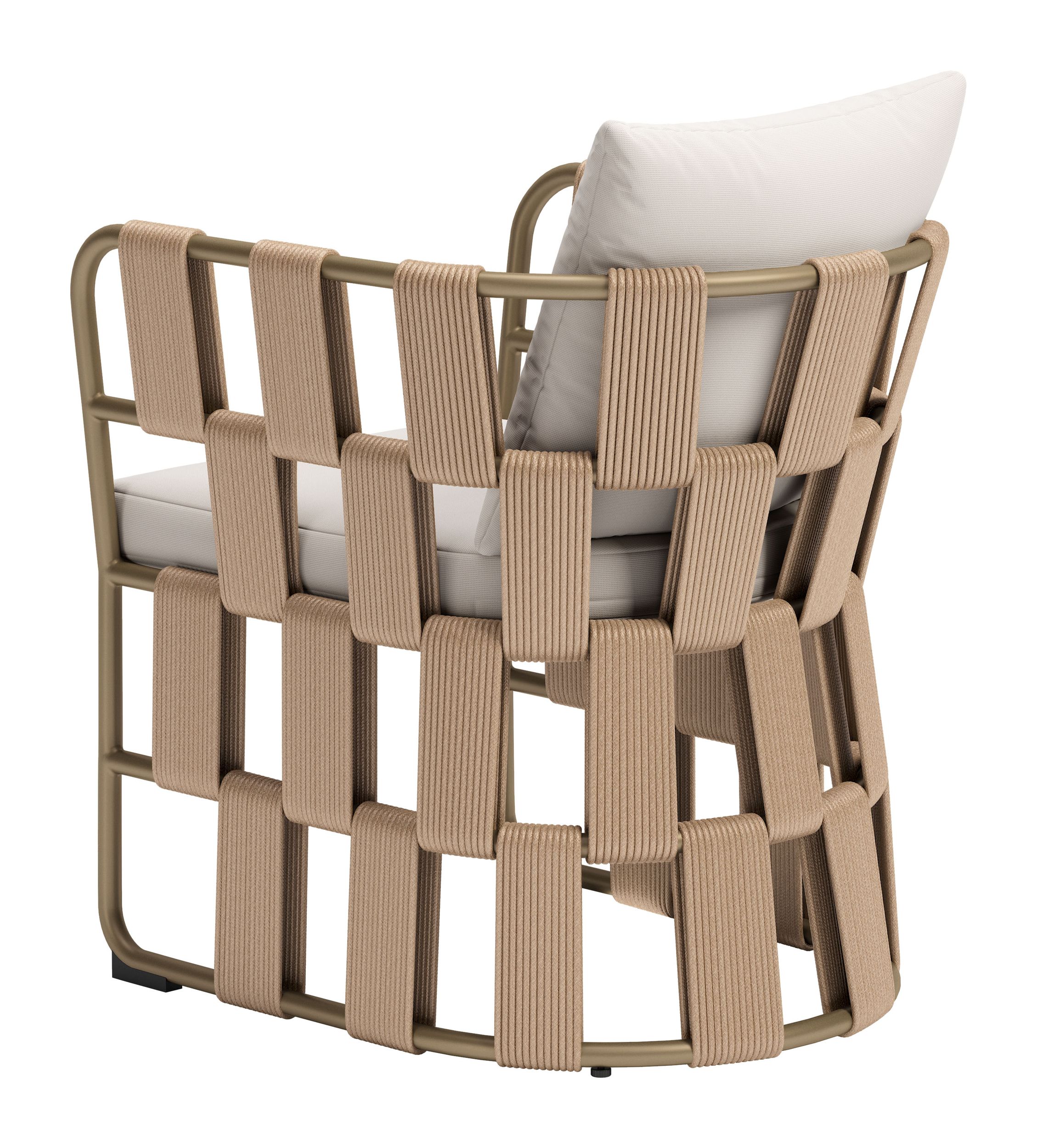Quadrat Olefin/Aluminum Outdoor Dining Chair