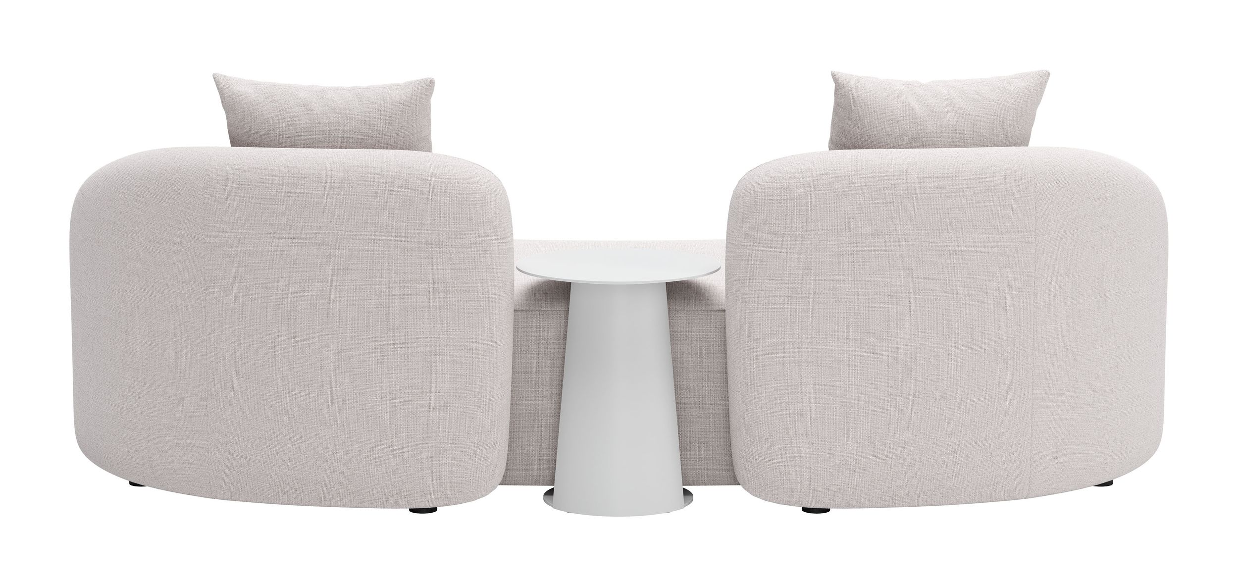 Lotte Business - Professional 3-seater ottoman-style sofa