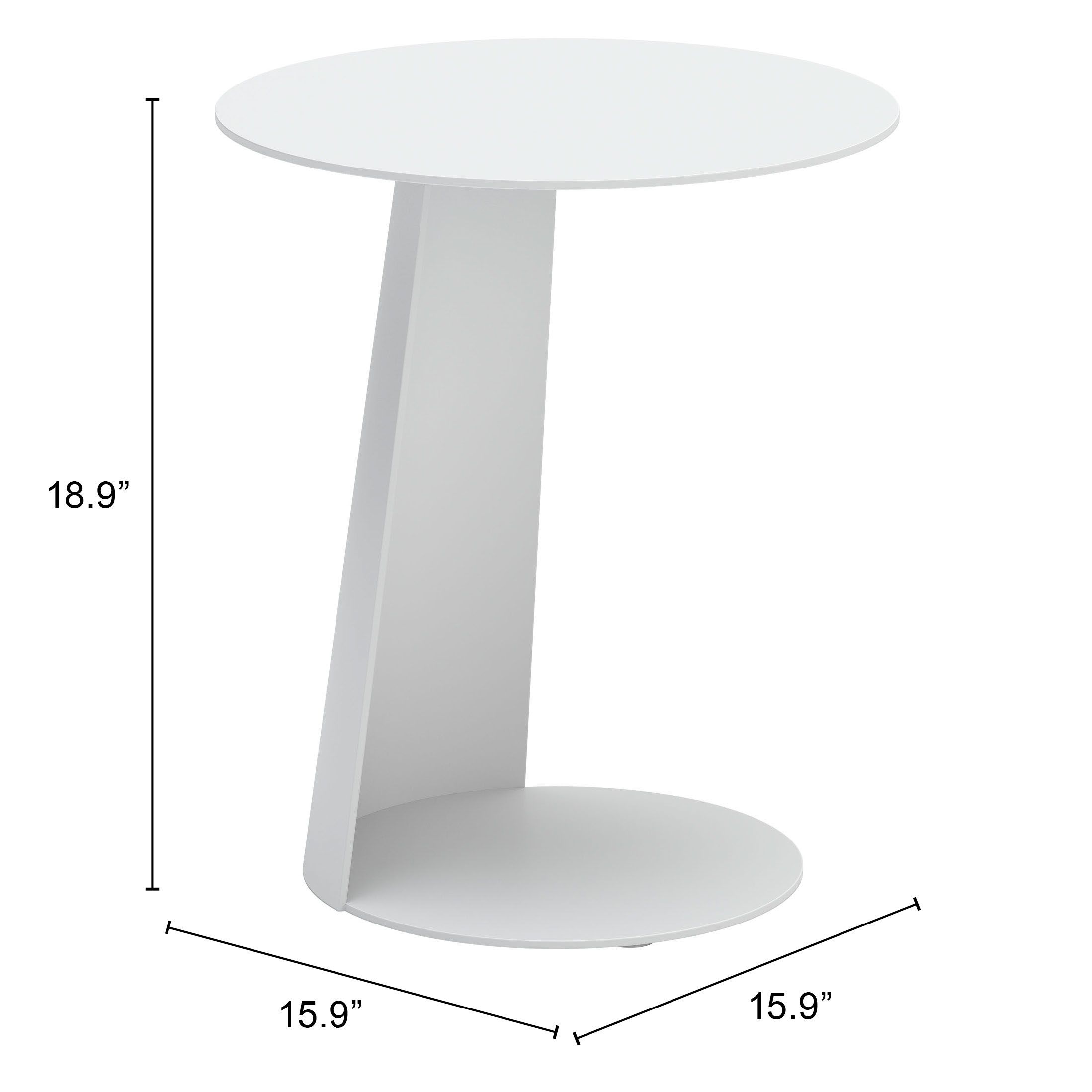 Sunny Isles Round Aluminum Side Table