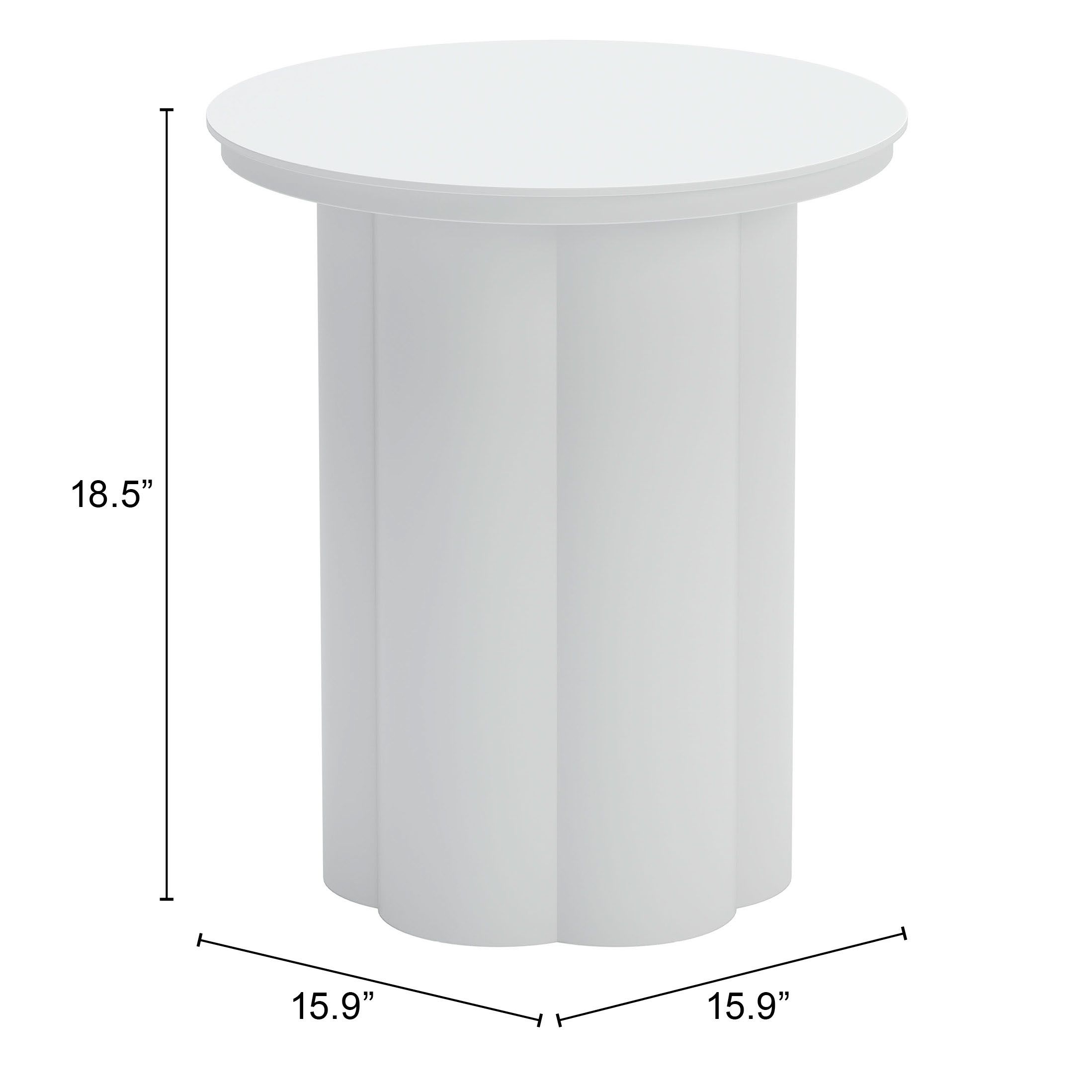 Kogur Round Aluminum Side Table