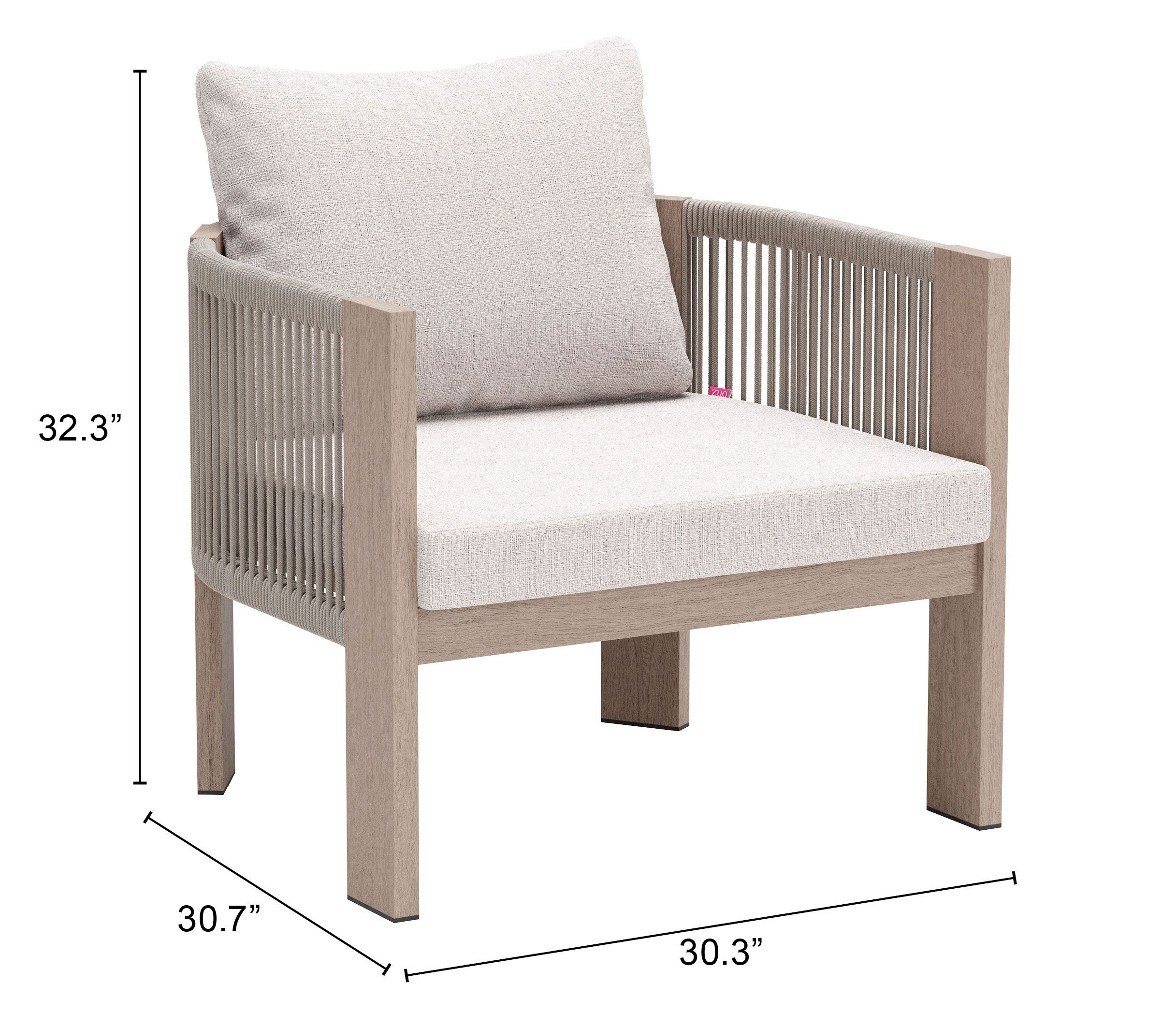 Rebel Olefin/Aluminum Outdoor Accent Chair