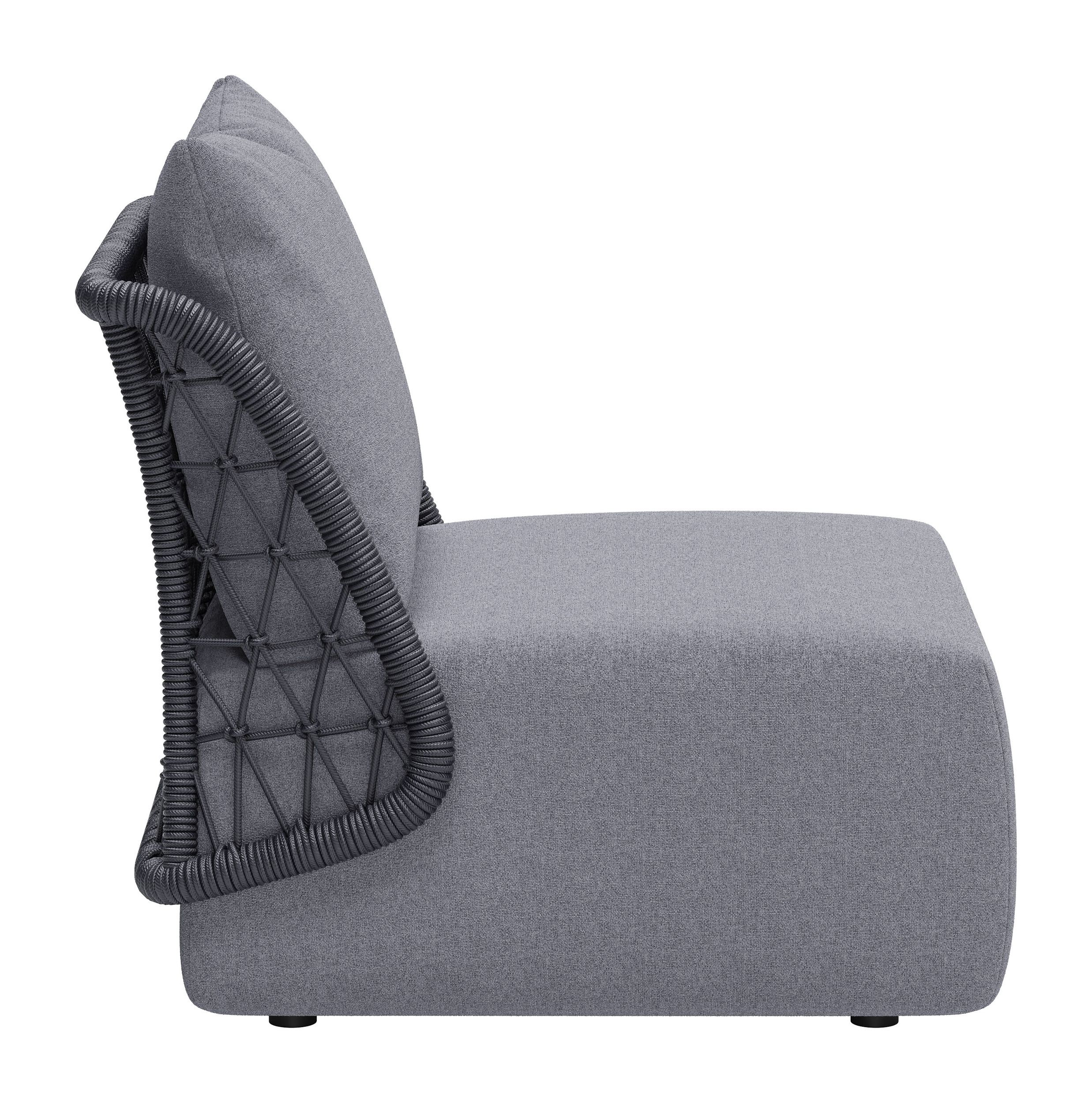 Mekan Olefin/Aluminum Outdoor Accent Chair