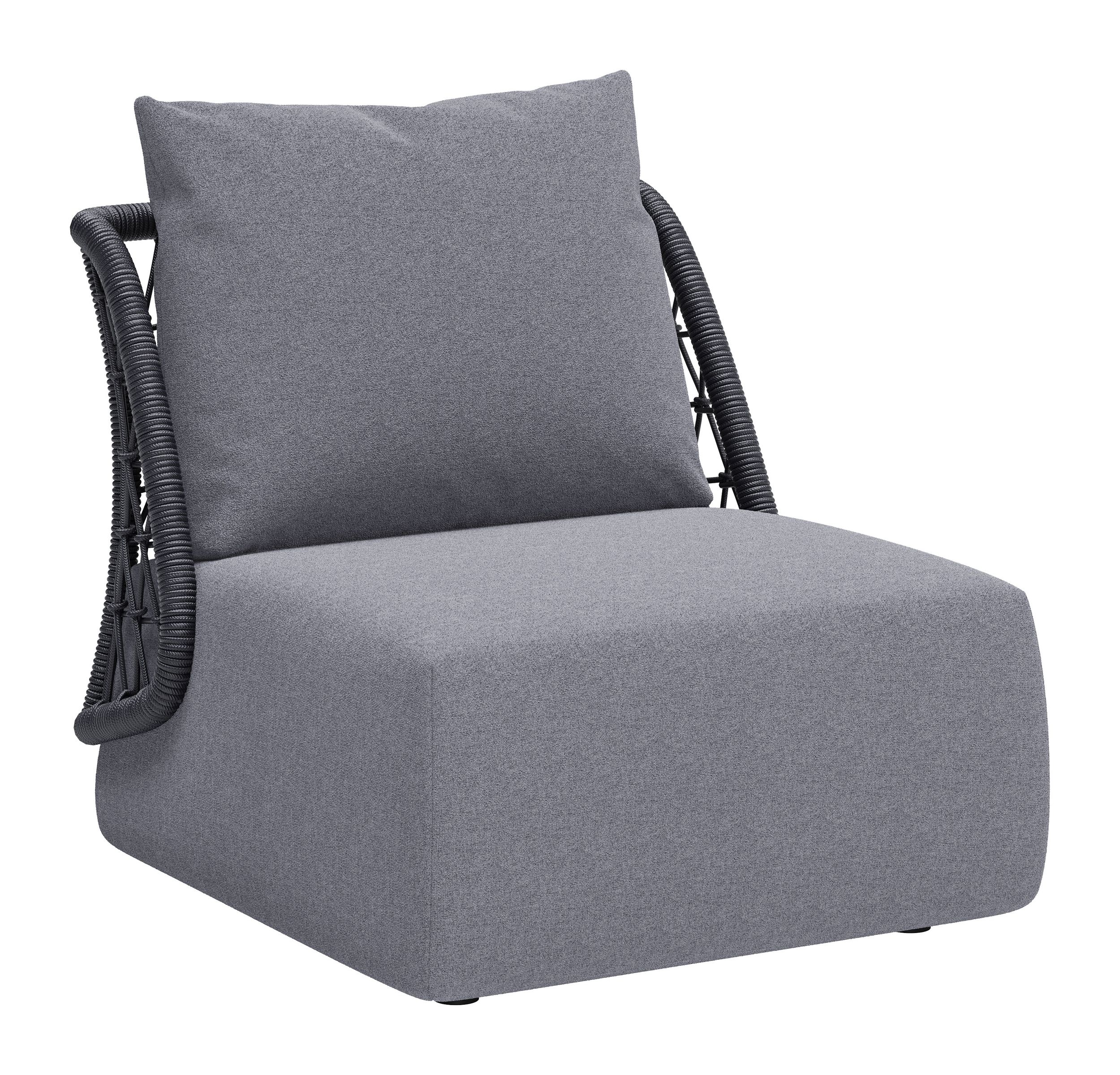 Mekan Olefin/Aluminum Outdoor Accent Chair