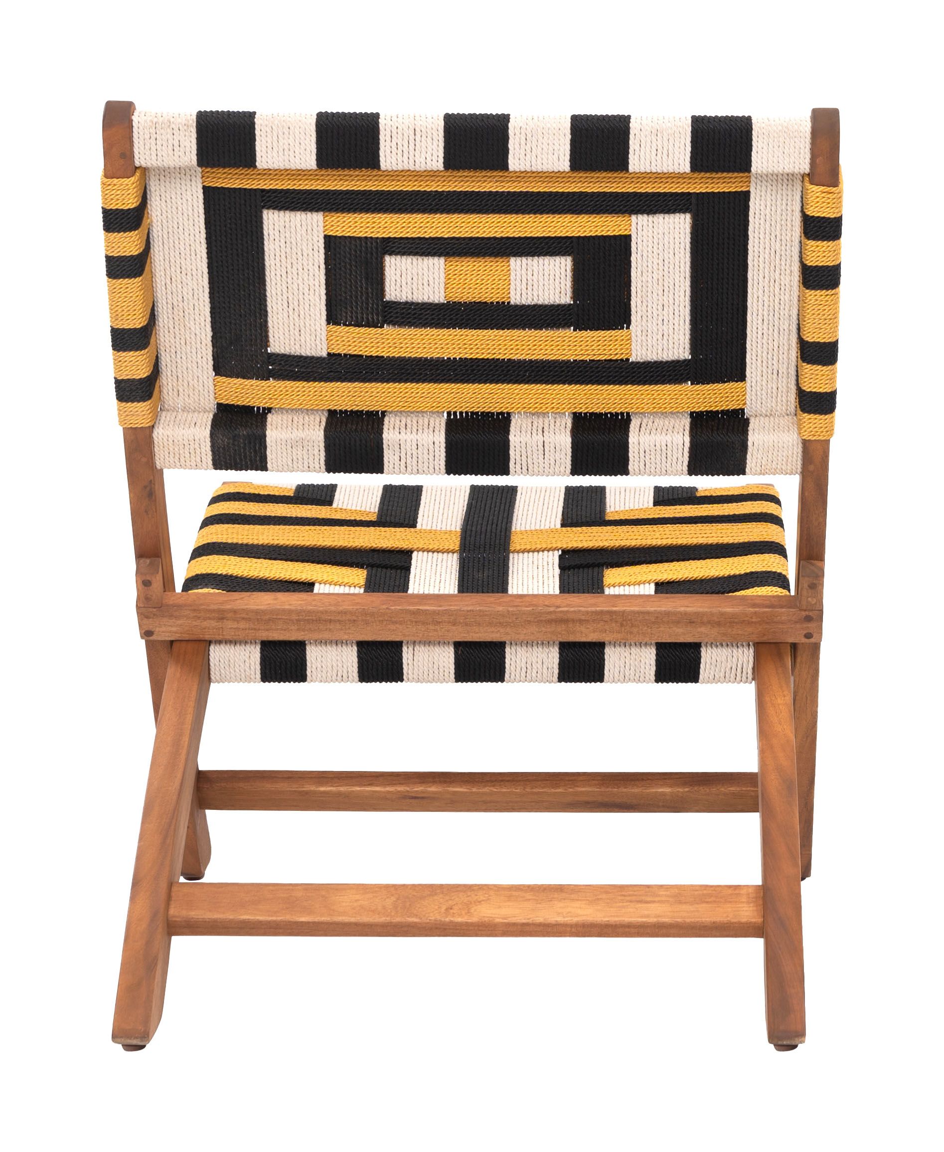 Sunbeam Synthetic Rattan Weave/Wood Outdoor Lounge Chair