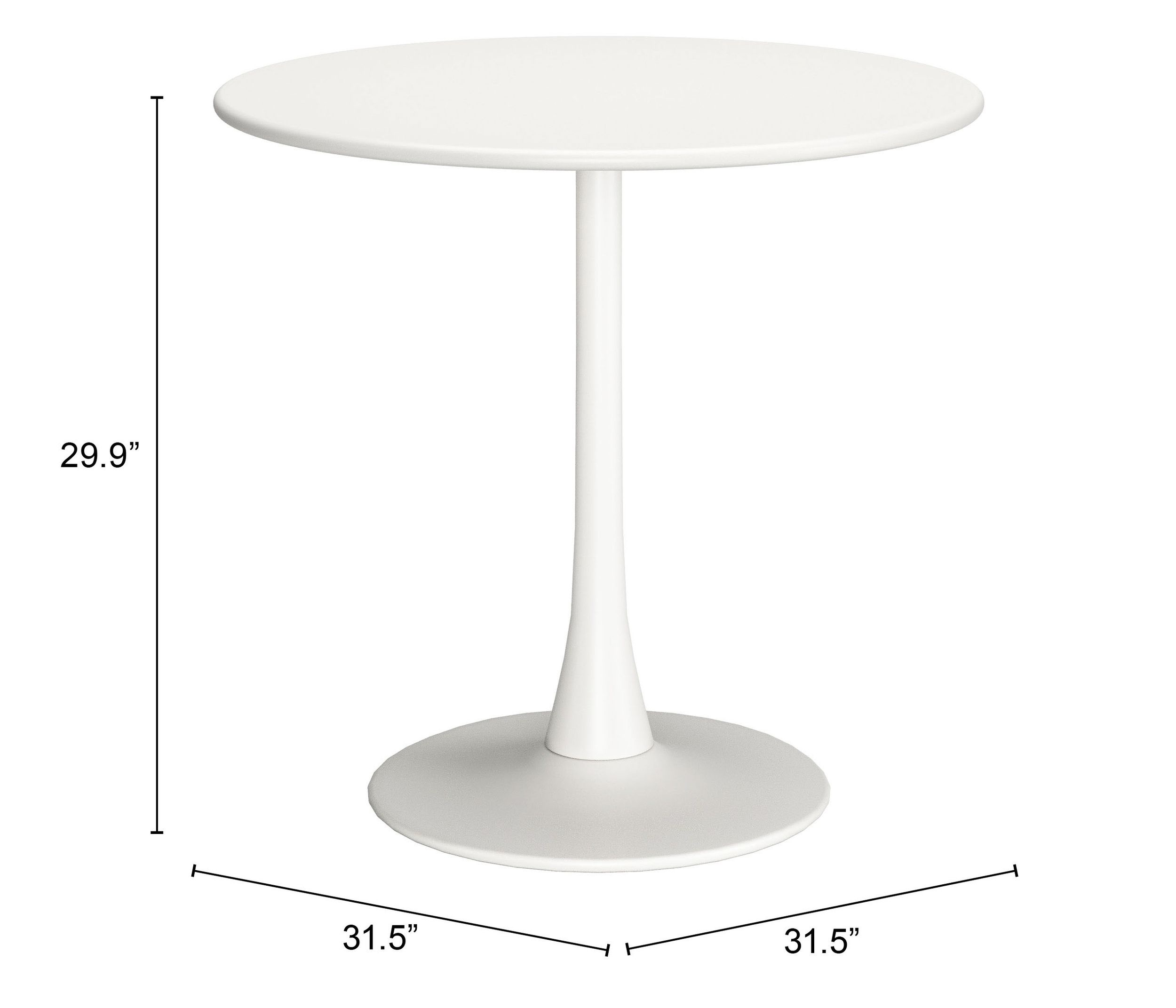 Soleil Round Steel Dining Table