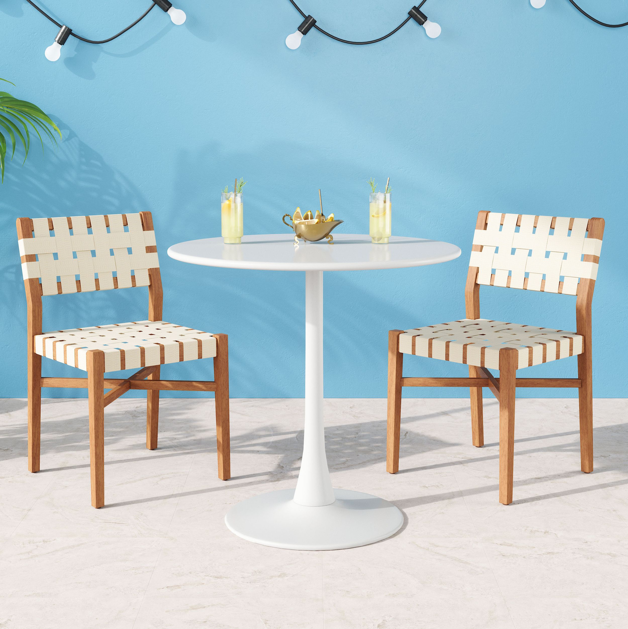 Soleil Round Steel Dining Table