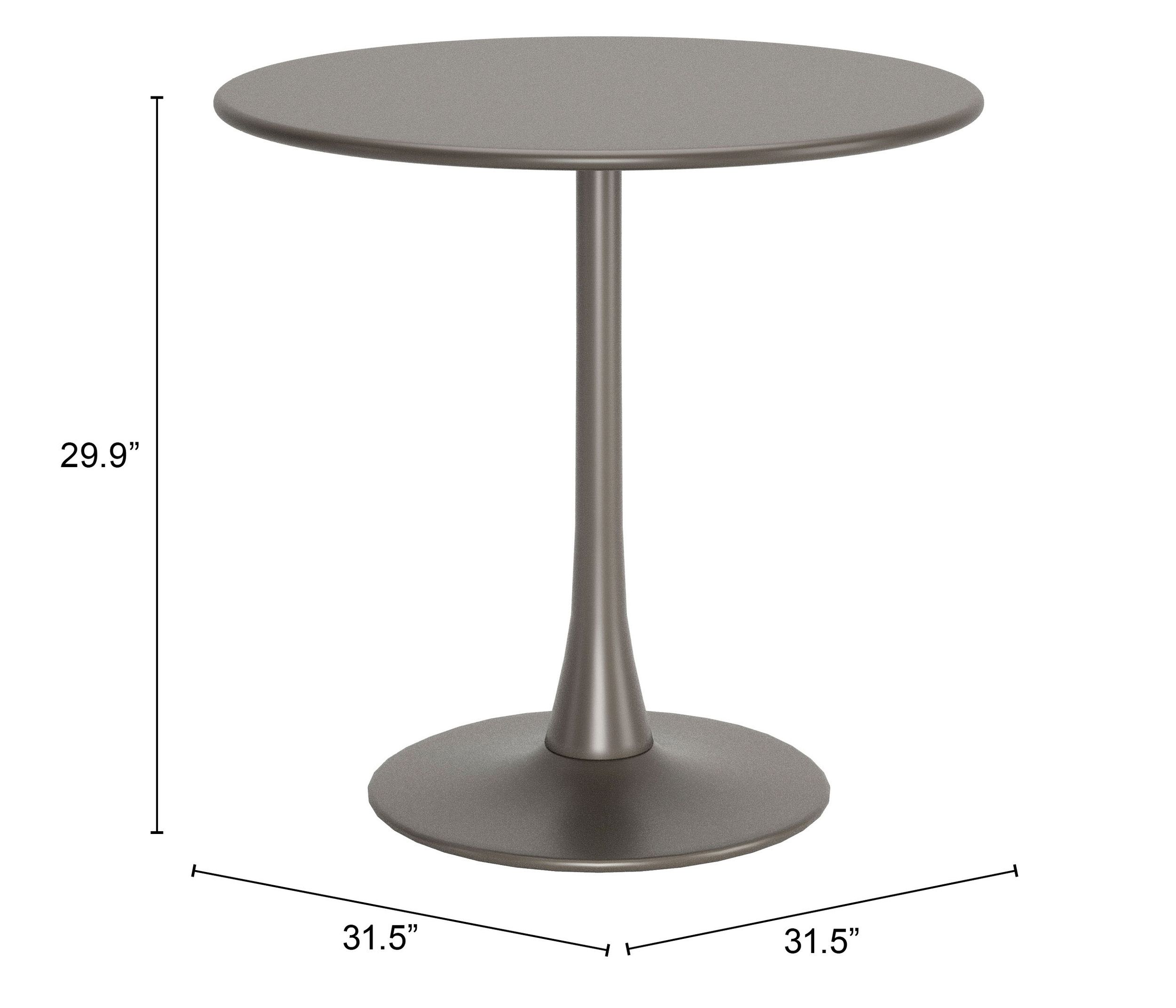 Soleil Round Steel Dining Table