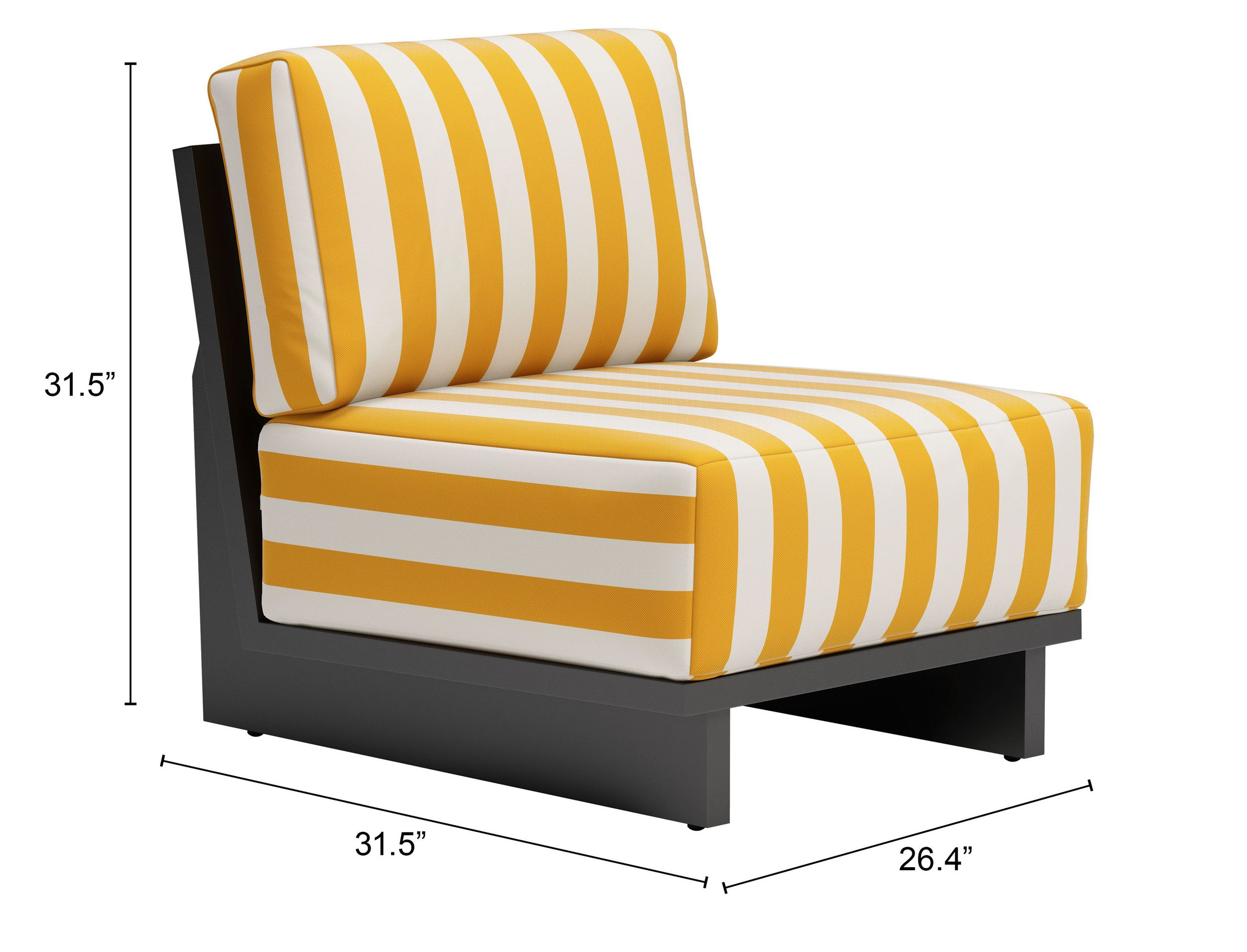 Shoreline Olefin/Aluminum Outdoor Accent Chair