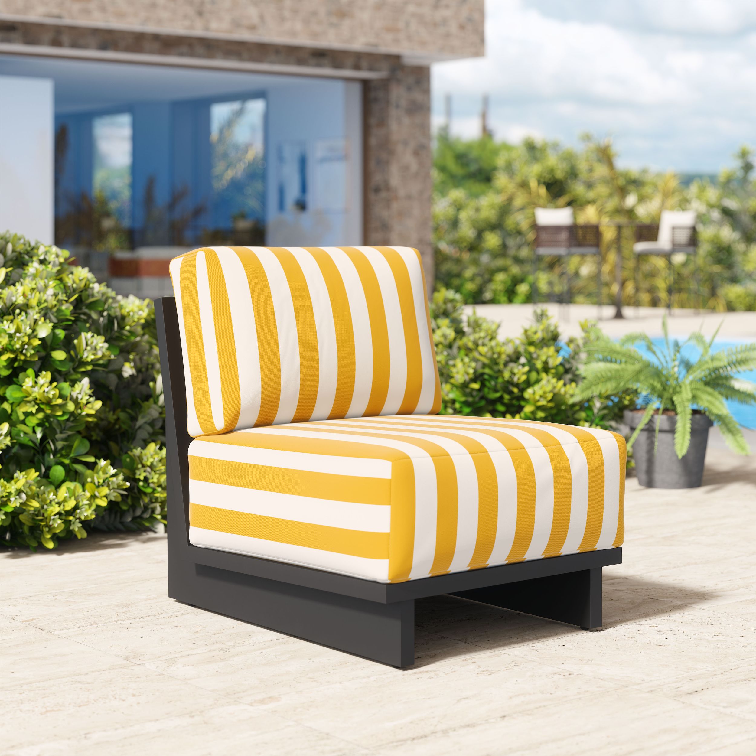 Shoreline Olefin/Aluminum Outdoor Accent Chair