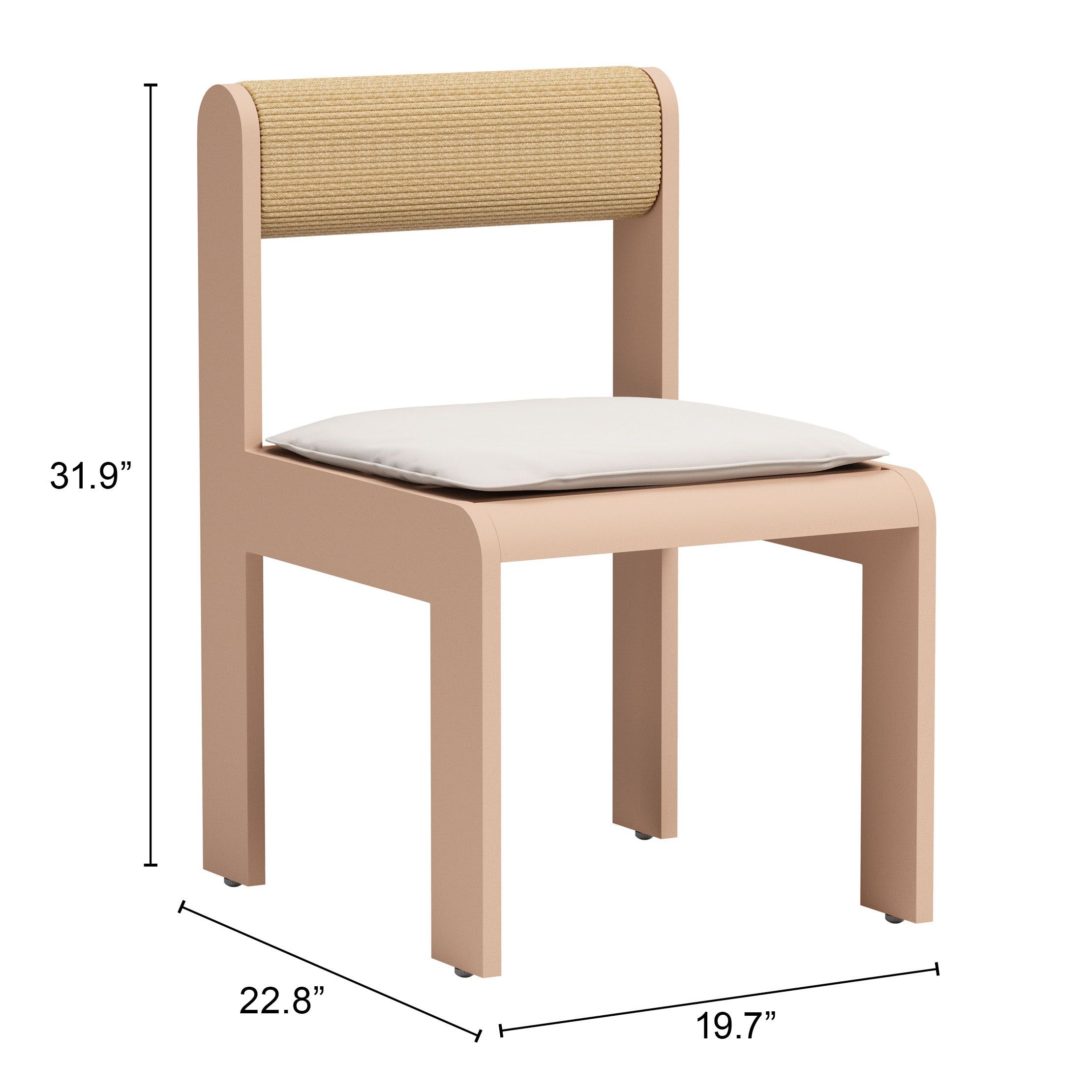 Island Olefin/Aluminum Outdoor Dining Chair