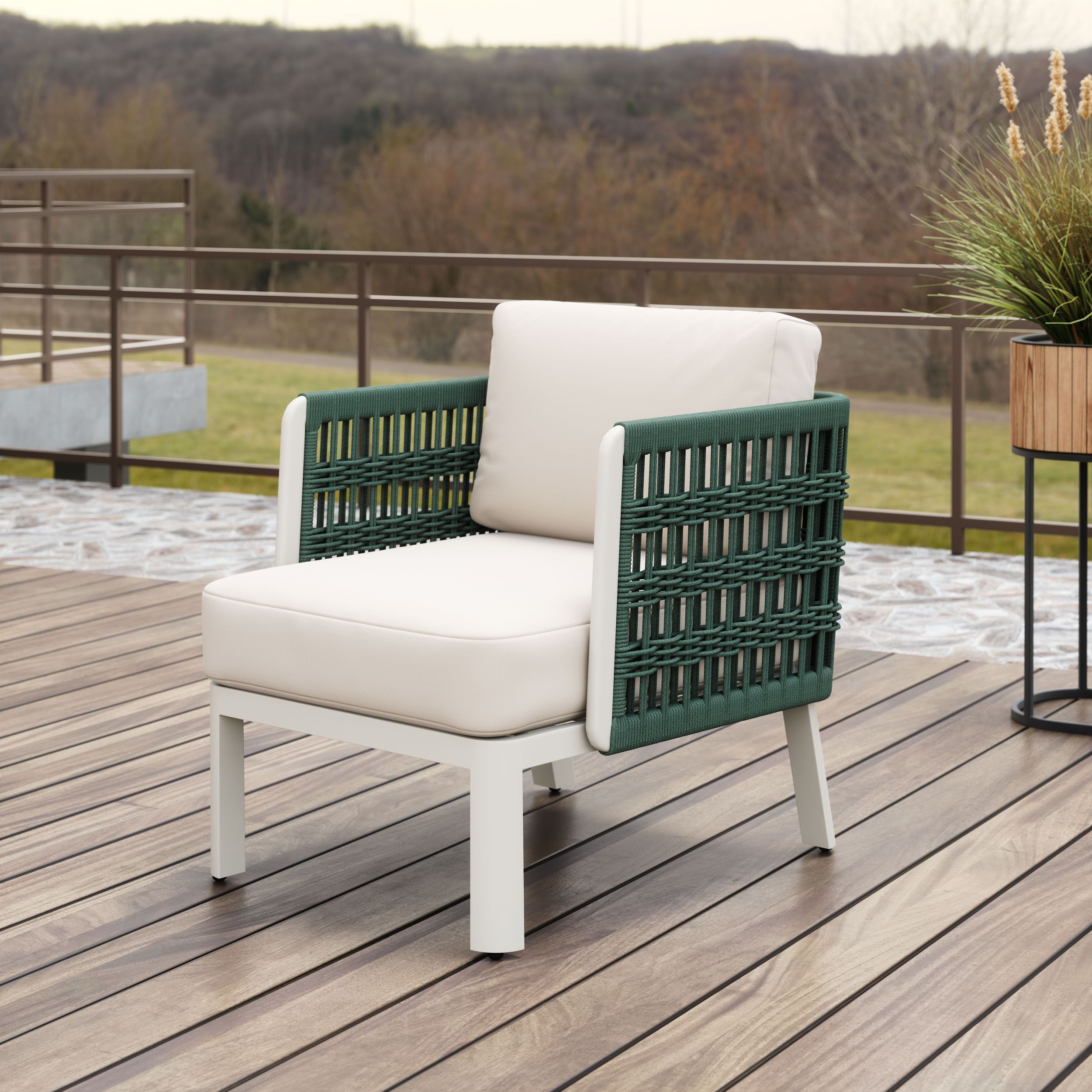 Bridgehampton Olefin/Aluminum Outdoor Armchair